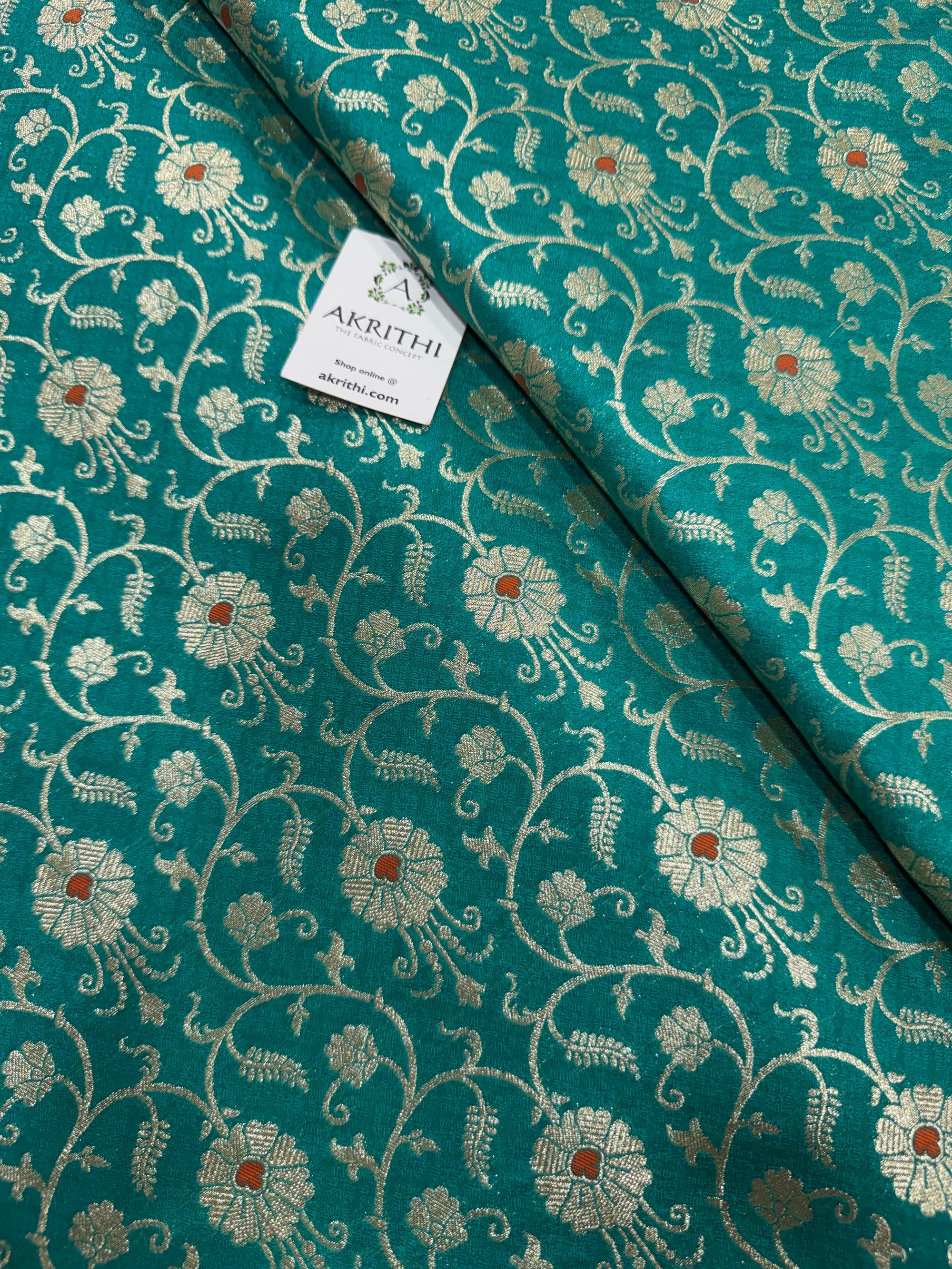Pure Banarasi brocade fabric