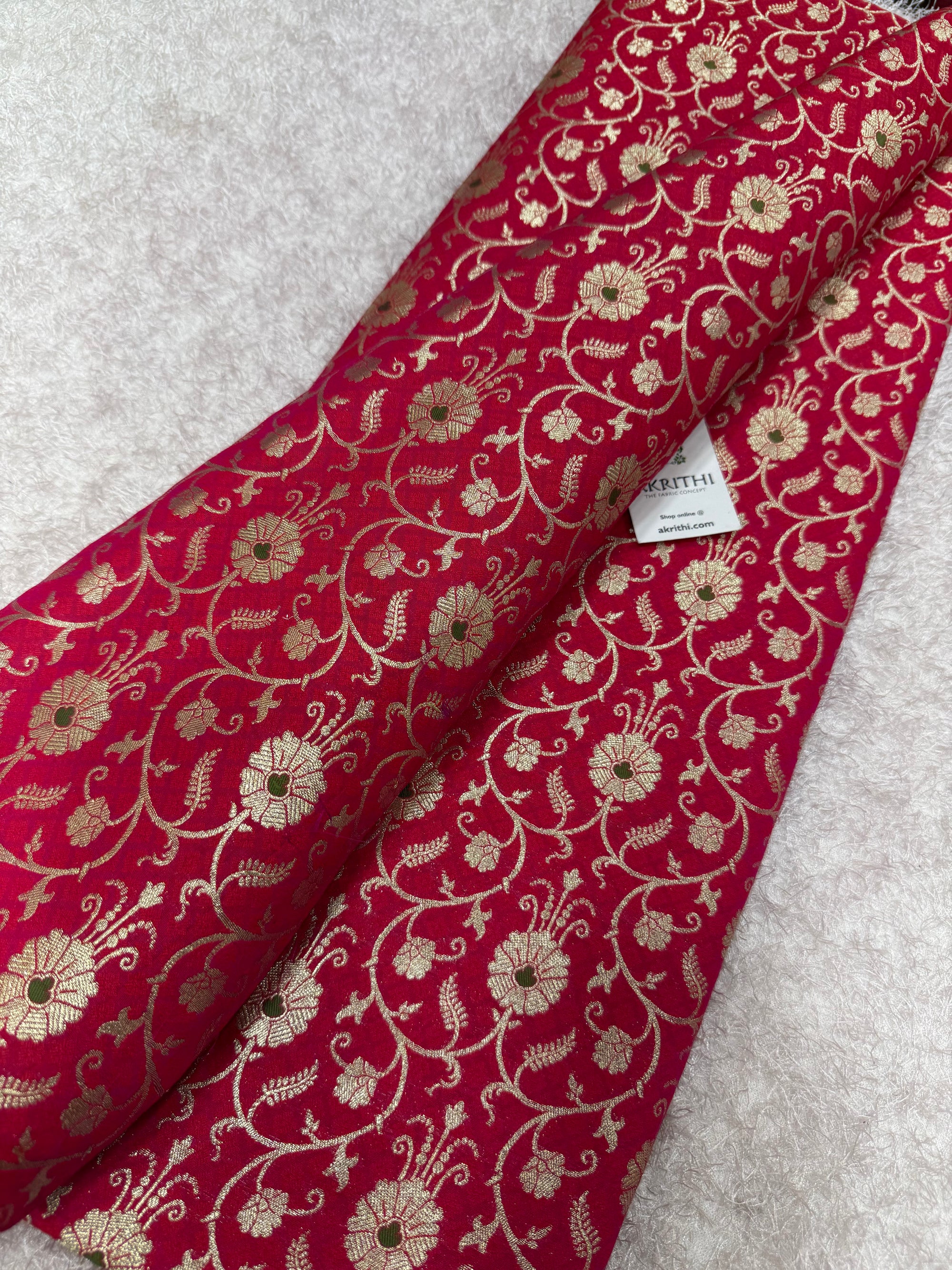 Pure Banarasi brocade fabric