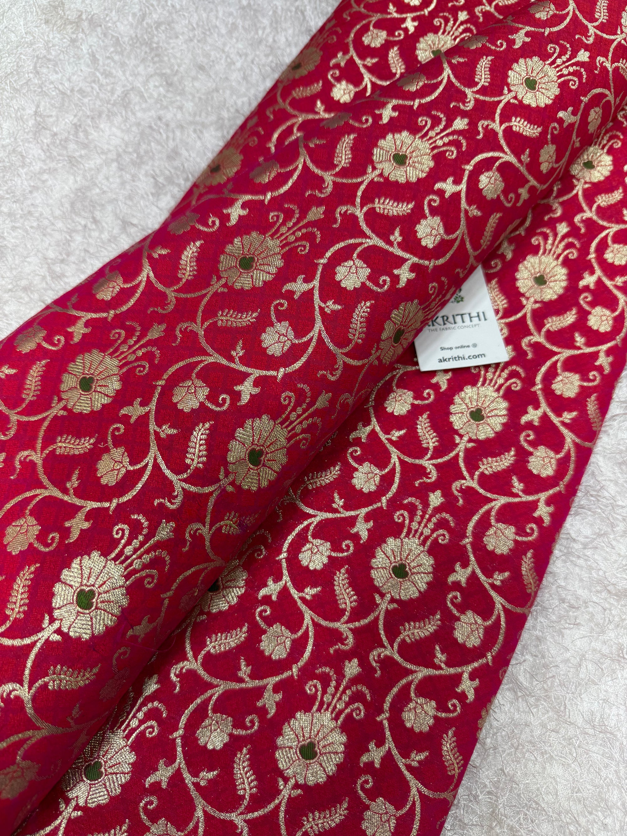 Pure Banarasi brocade fabric