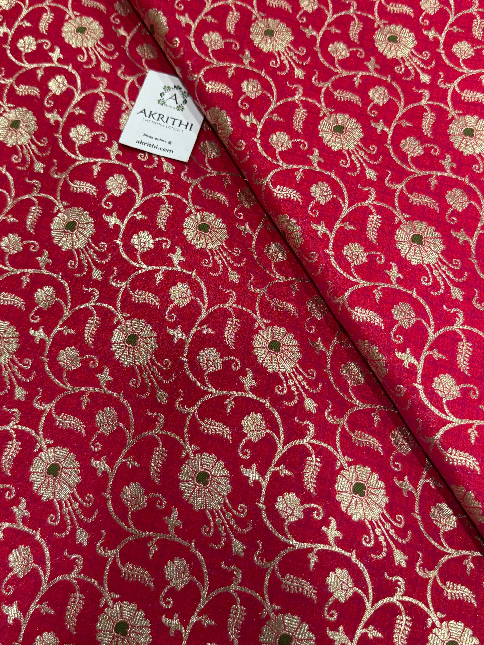 Pure Banarasi brocade fabric