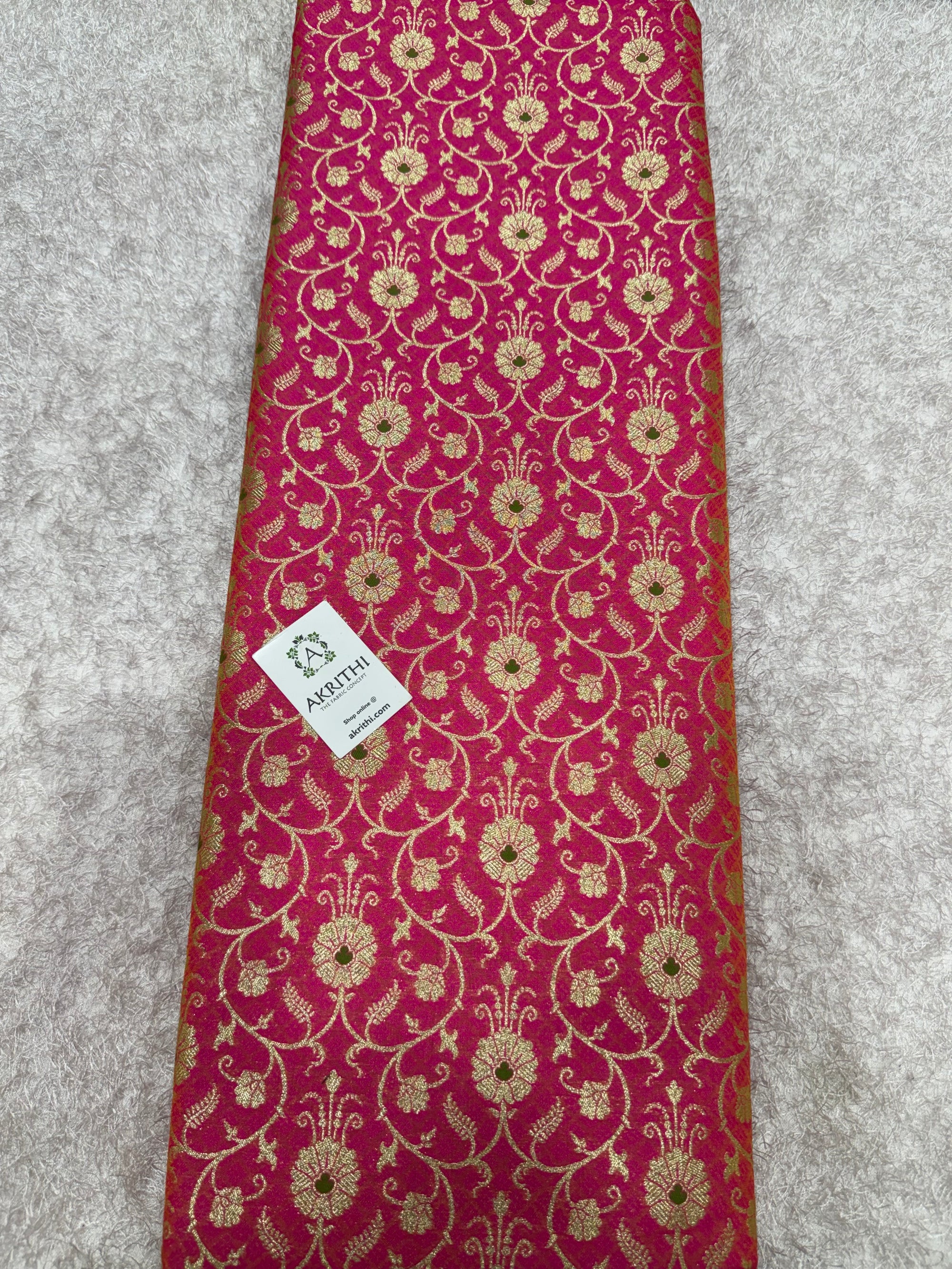 Pure Banarasi brocade fabric