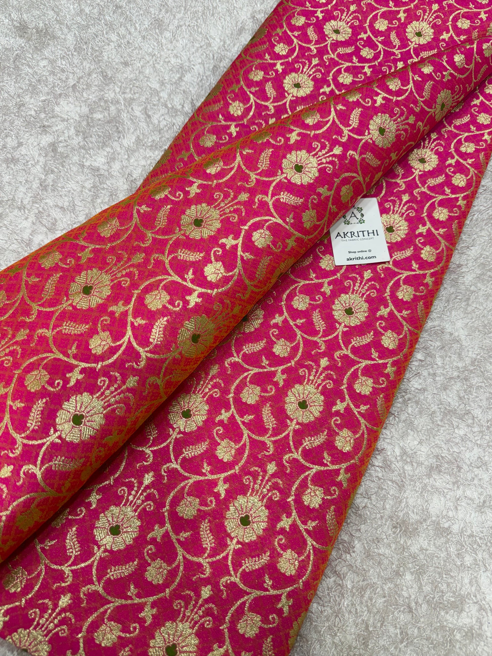 Pure Banarasi brocade fabric