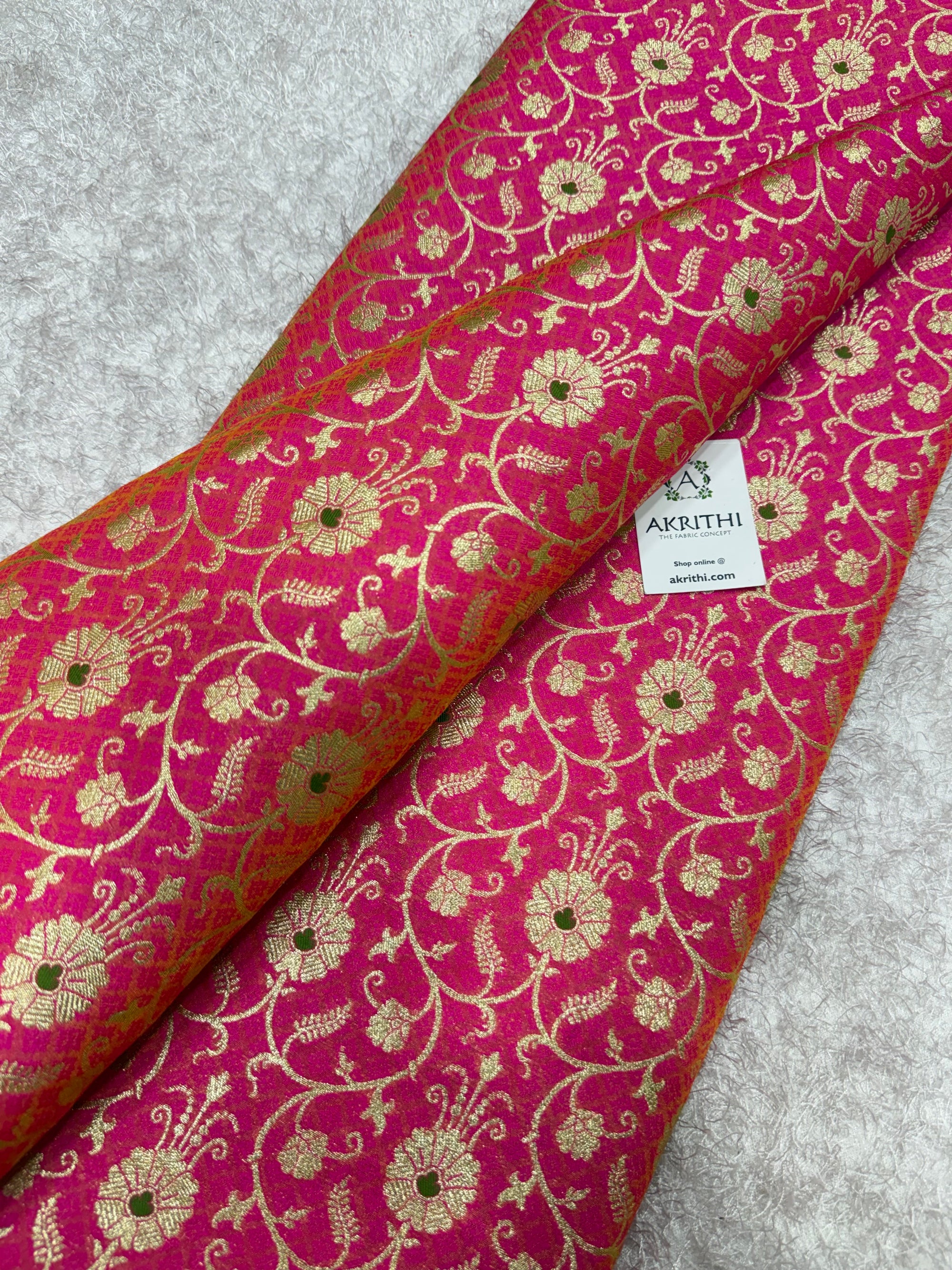 Pure Banarasi brocade fabric
