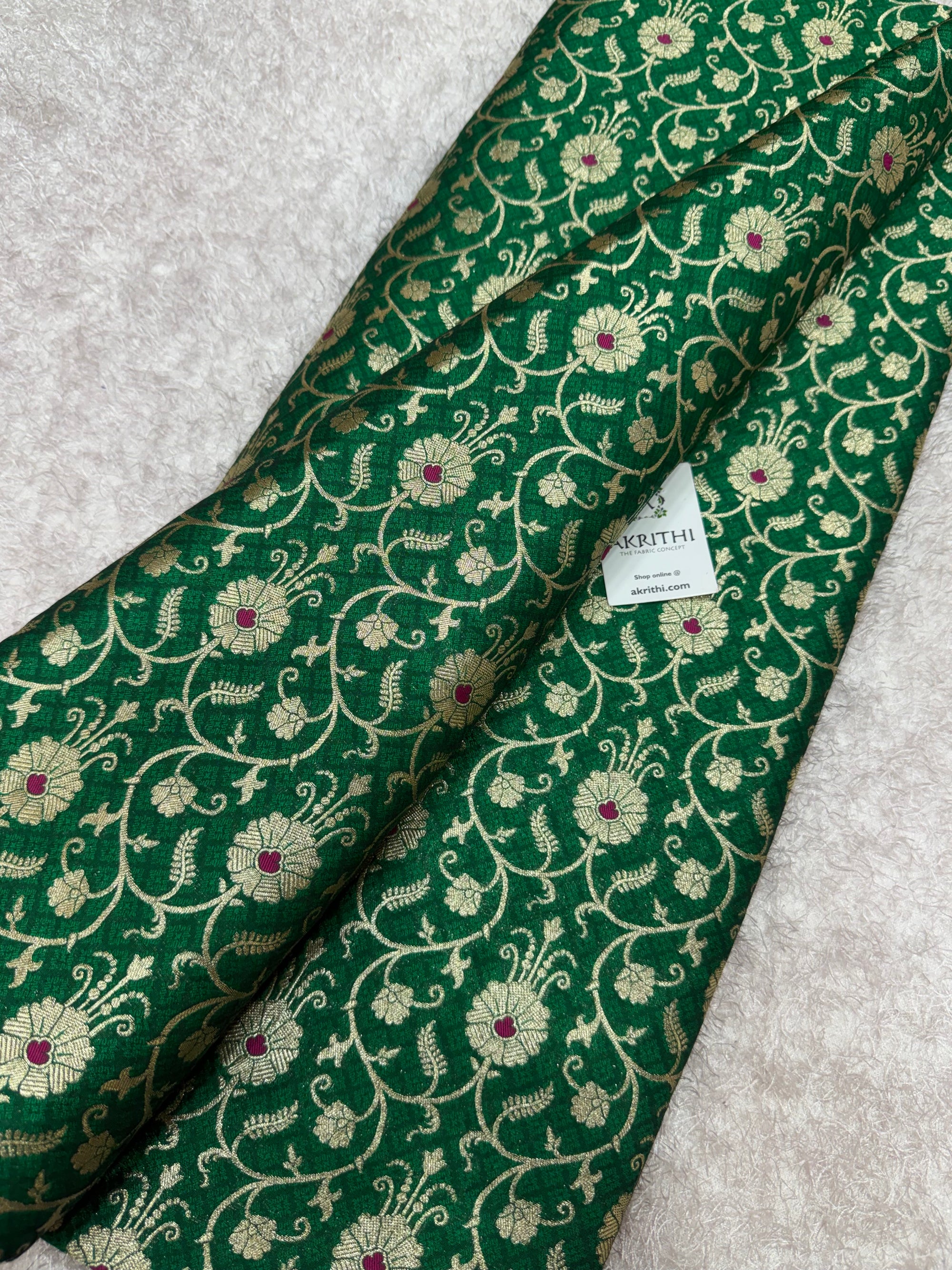 Pure Banarasi brocade fabric