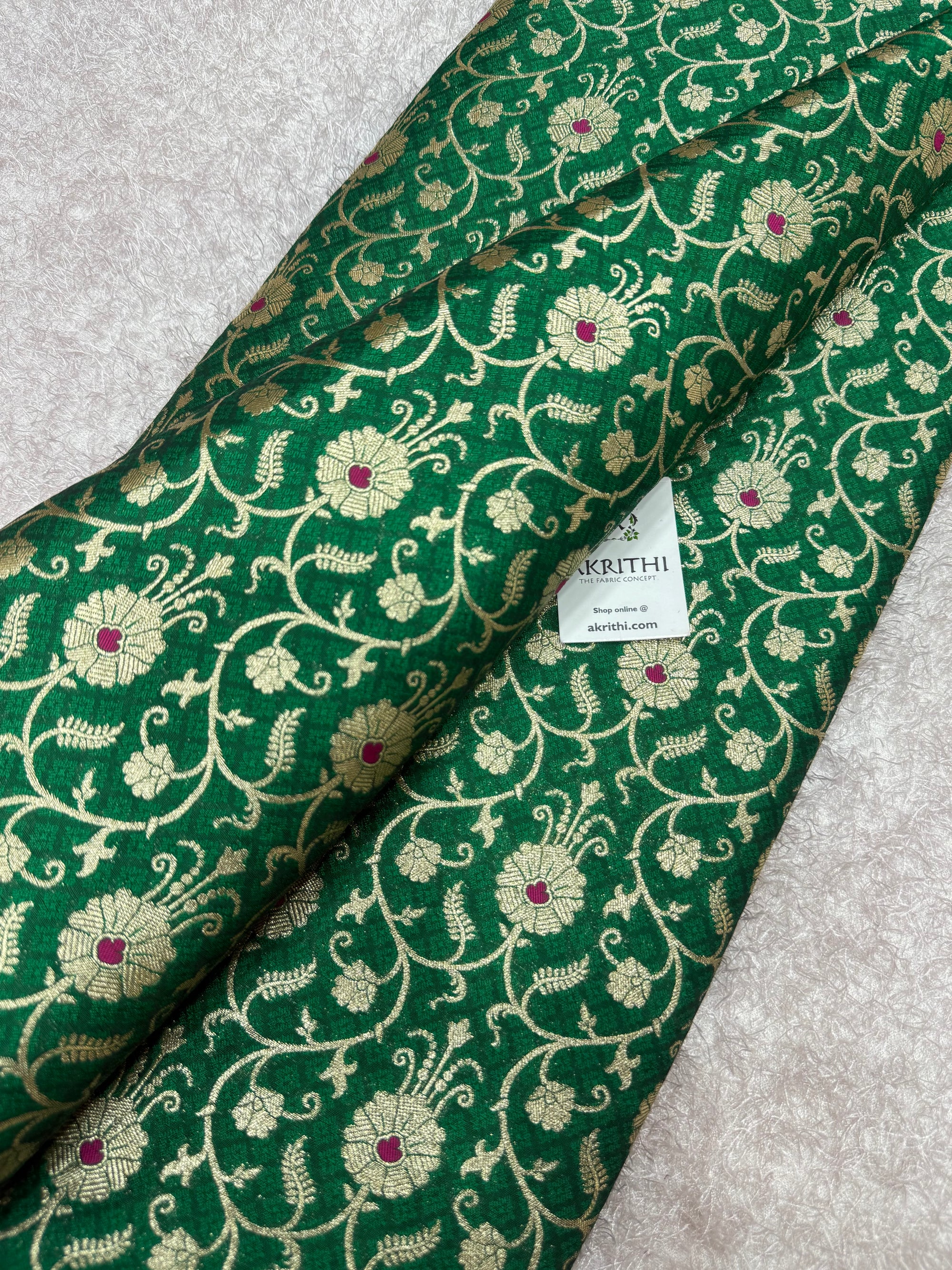 Pure Banarasi brocade fabric