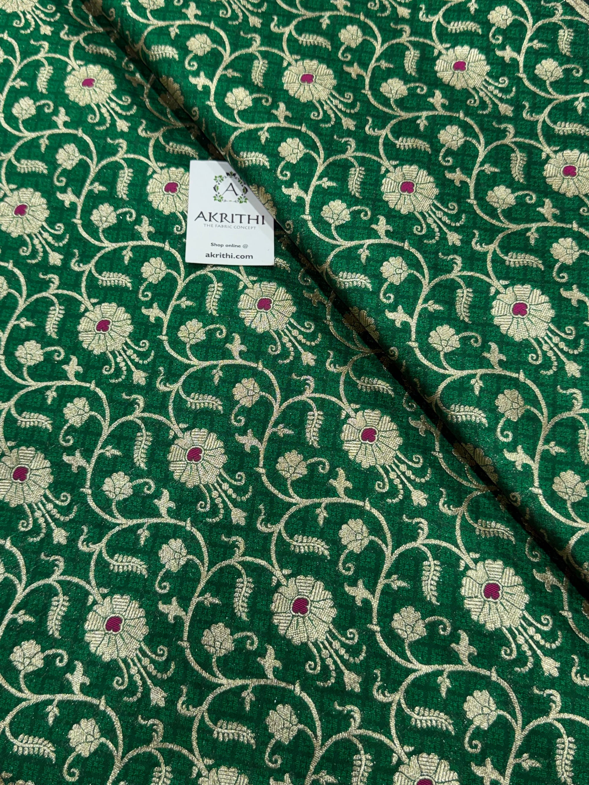 Pure Banarasi brocade fabric