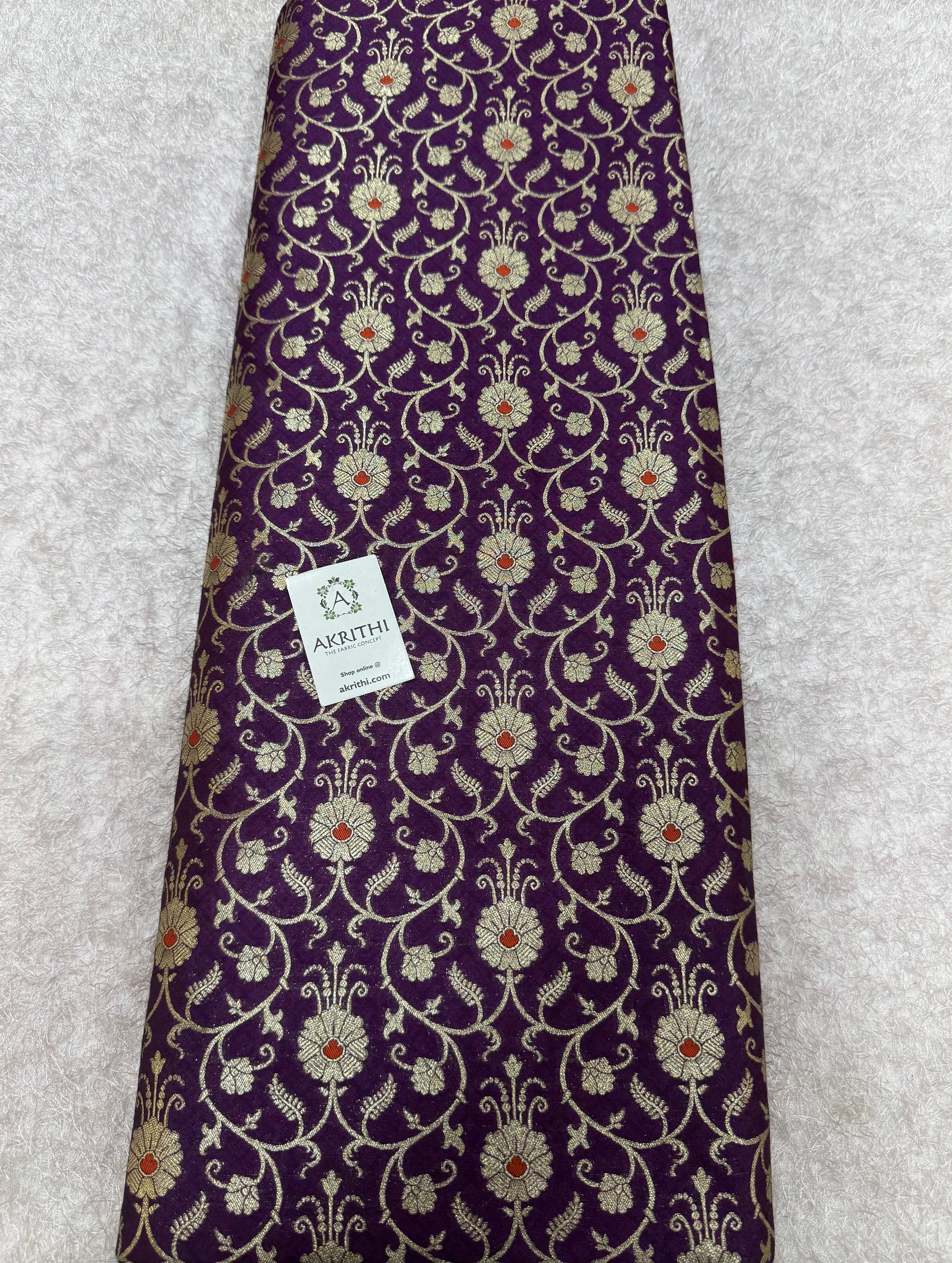 Pure Banarasi brocade fabric