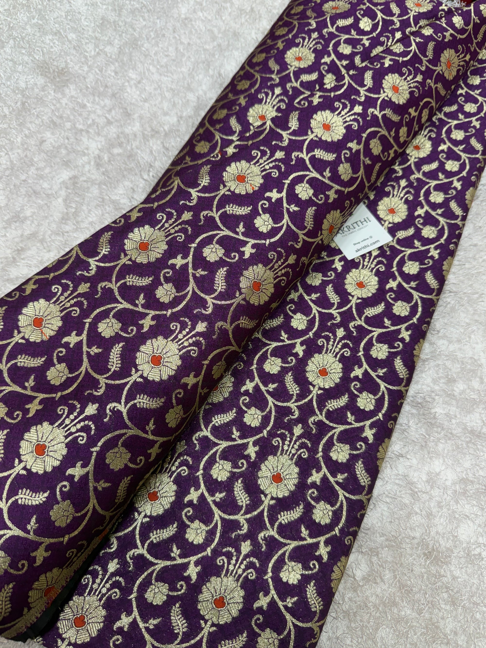 Pure Banarasi brocade fabric
