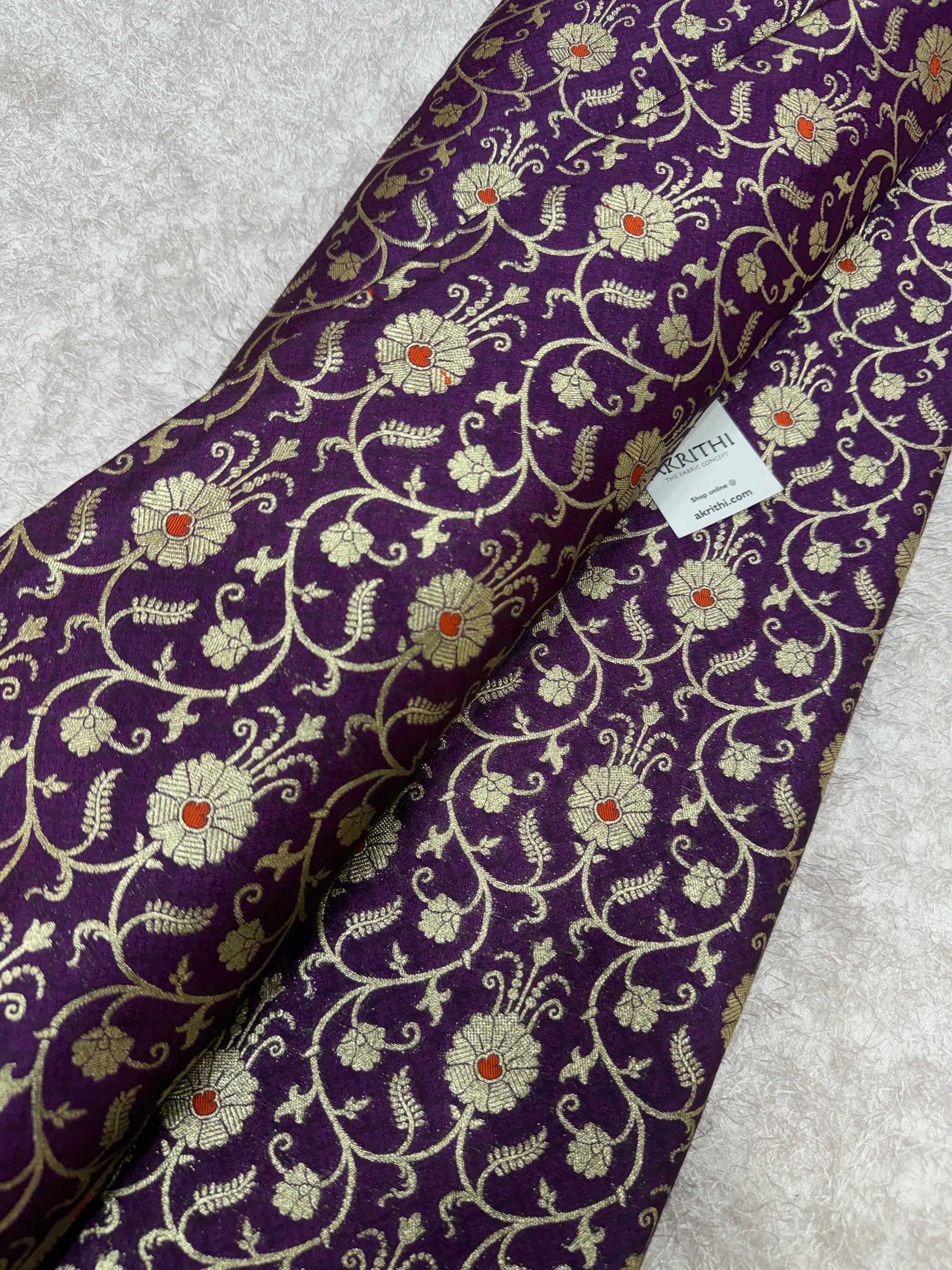 Pure Banarasi brocade fabric