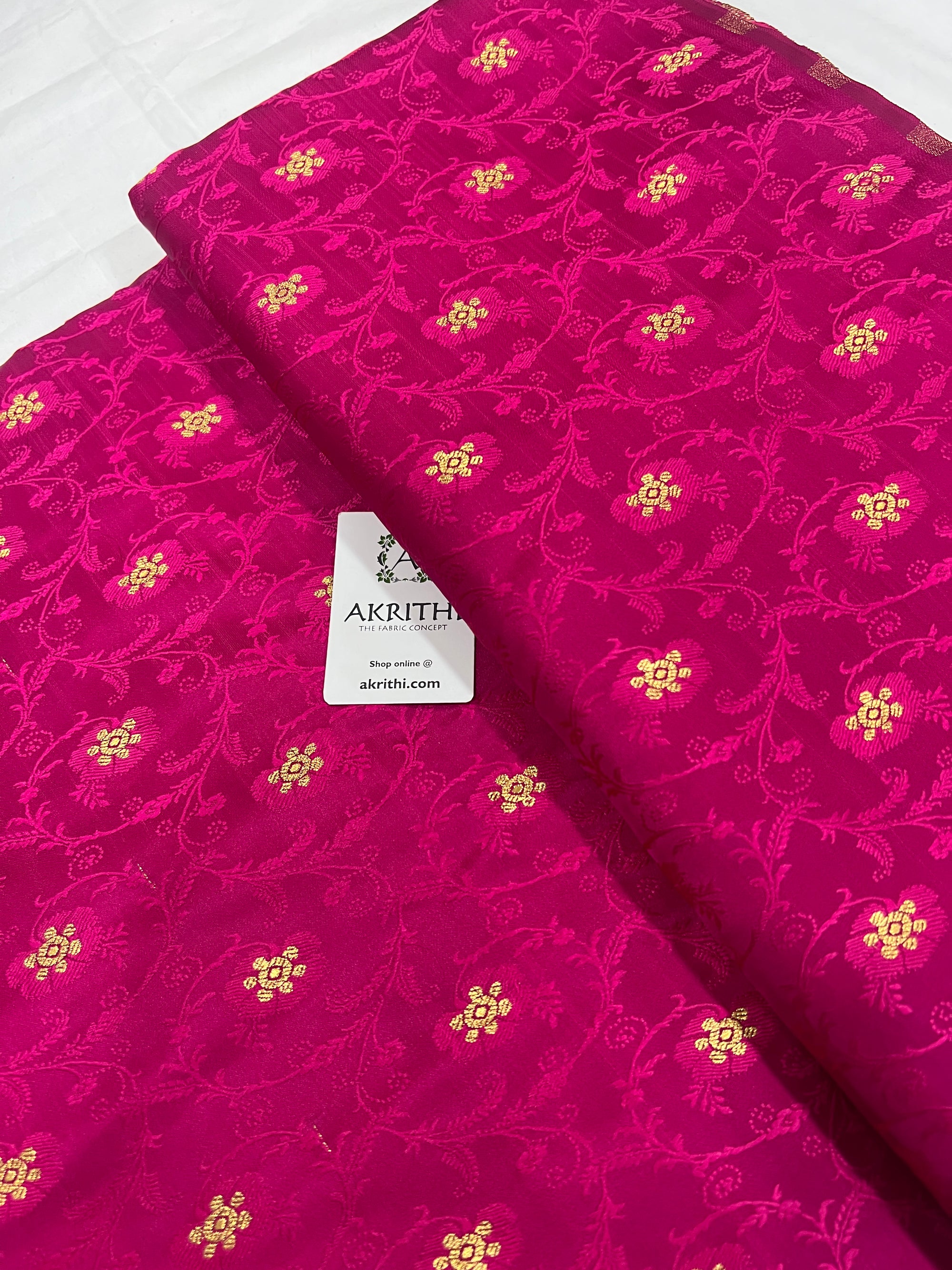 Pure Banarasi brocade fabric