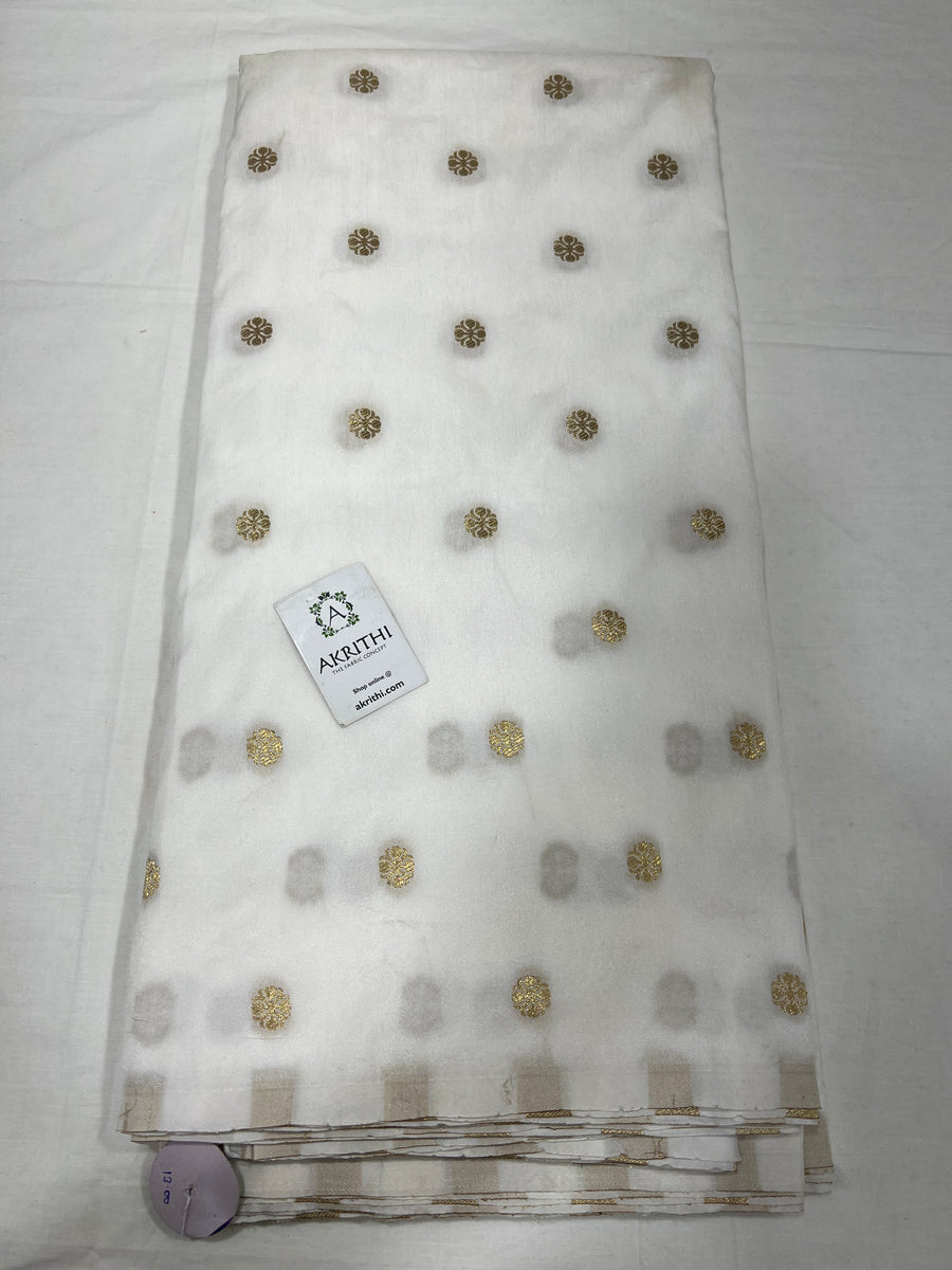 Dyeable banarasi katan silk fabric