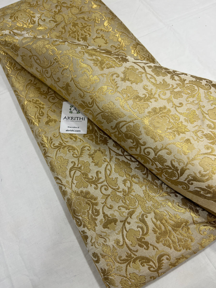 Pure Banarasi brocade fabric