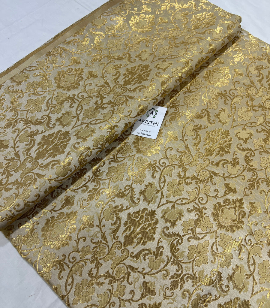 Pure Banarasi brocade fabric