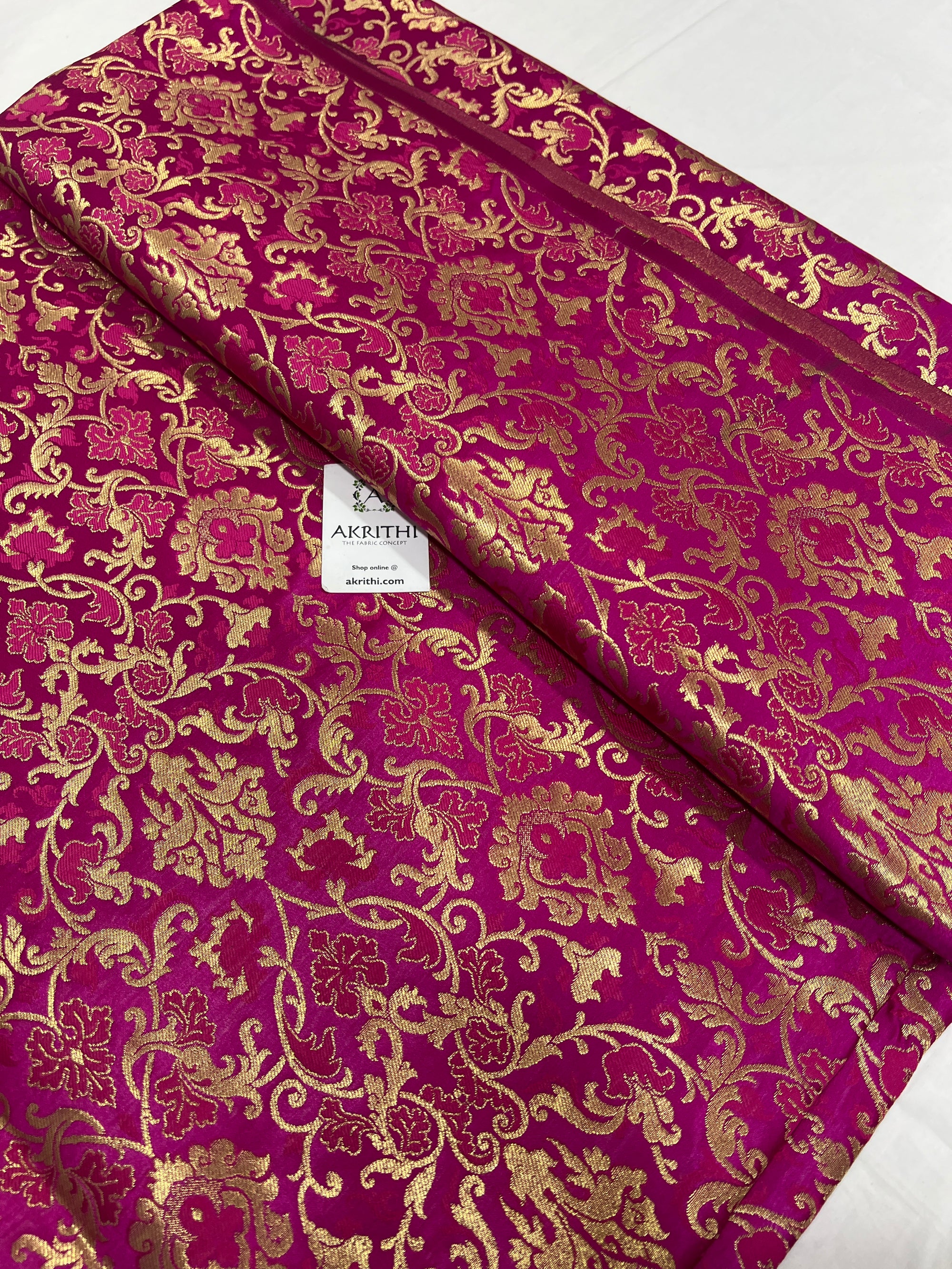 Pure Banarasi brocade fabric