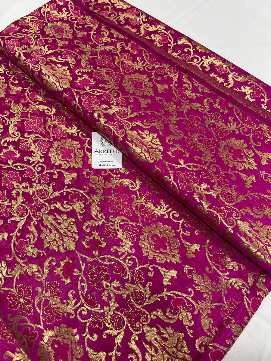 Pure Banarasi brocade fabric