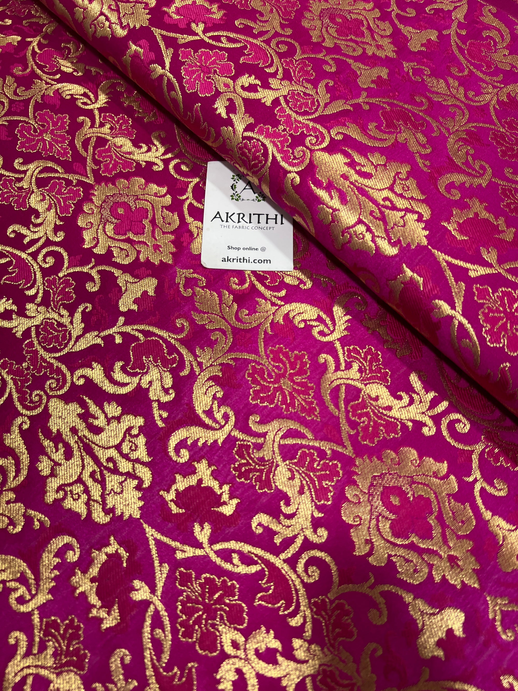 Pure Banarasi brocade fabric