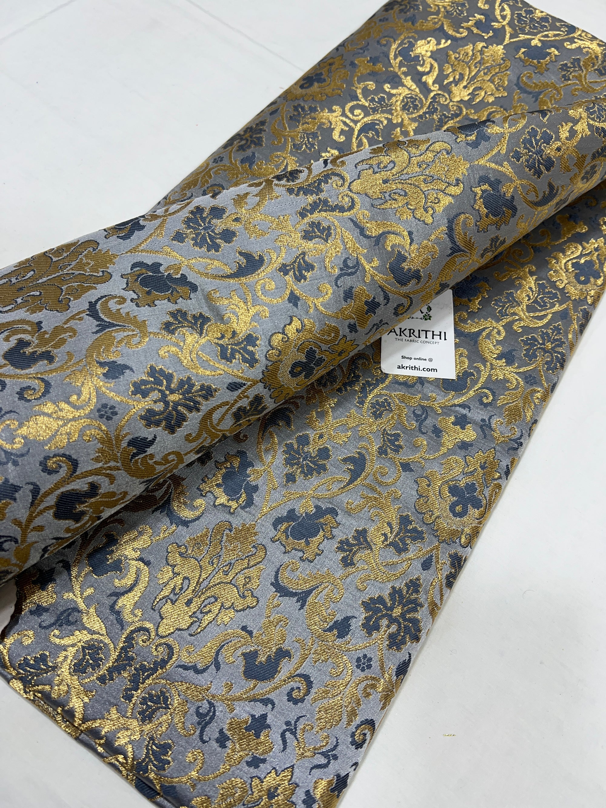 Pure Banarasi brocade fabric