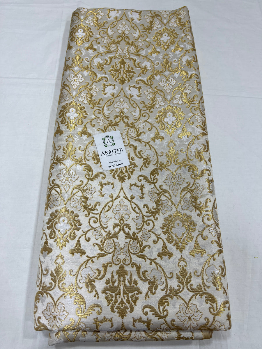 Pure Banarasi brocade fabric