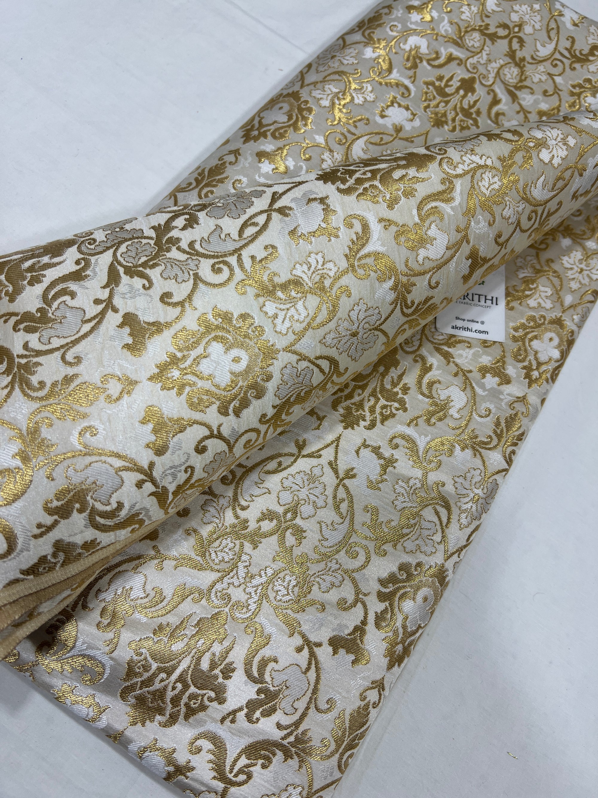 Pure Banarasi brocade fabric