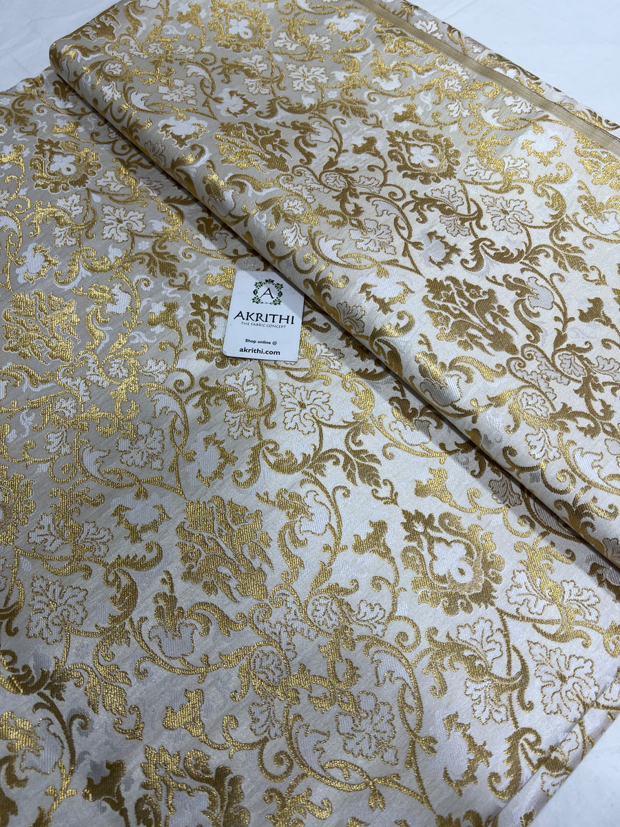 Pure Banarasi brocade fabric