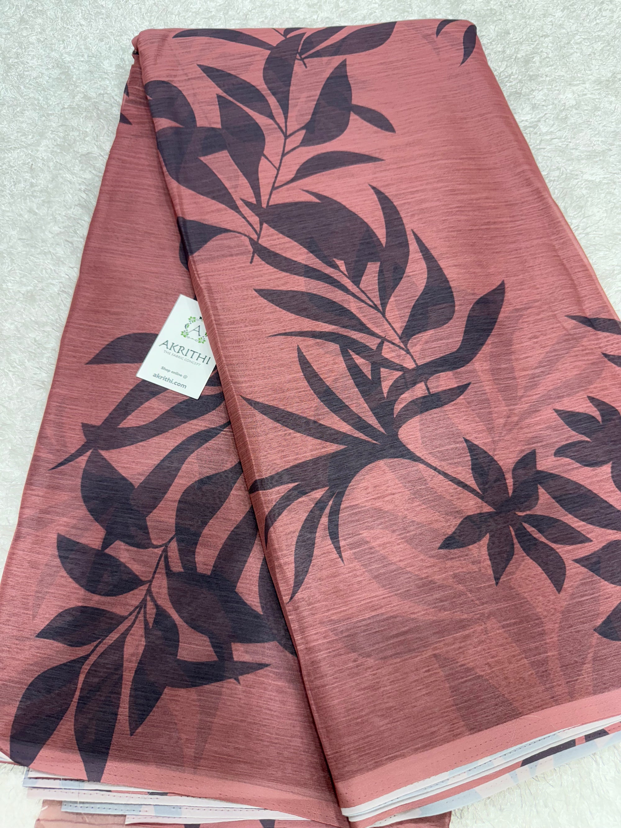 Digital floral printed chiffon fabric