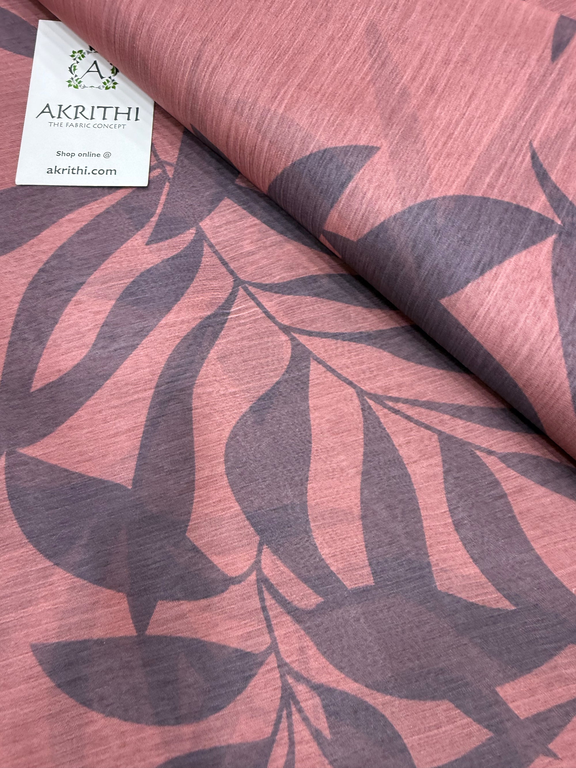 Digital floral printed chiffon fabric