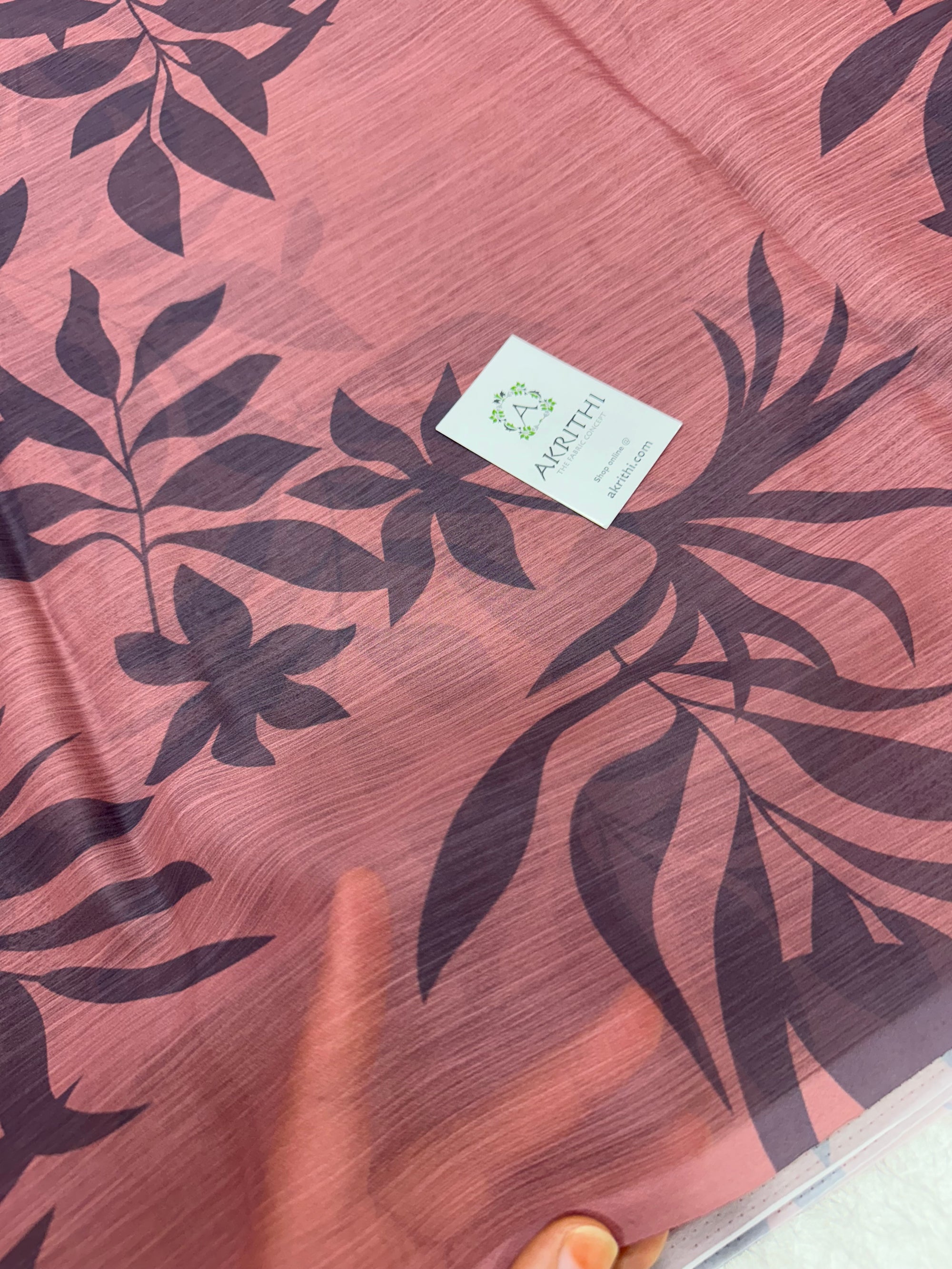 Digital floral printed chiffon fabric