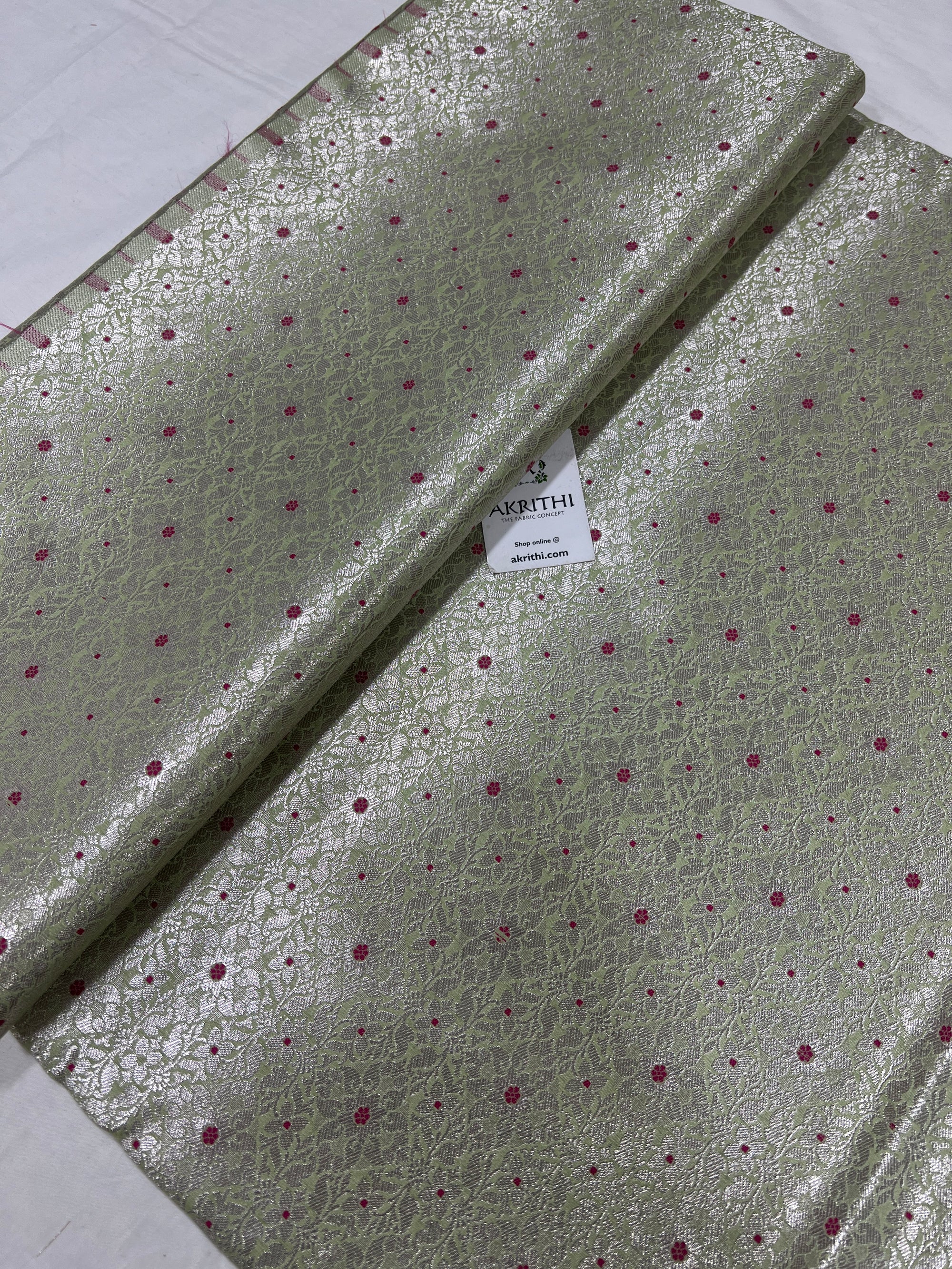 Pure Banarasi brocade fabric