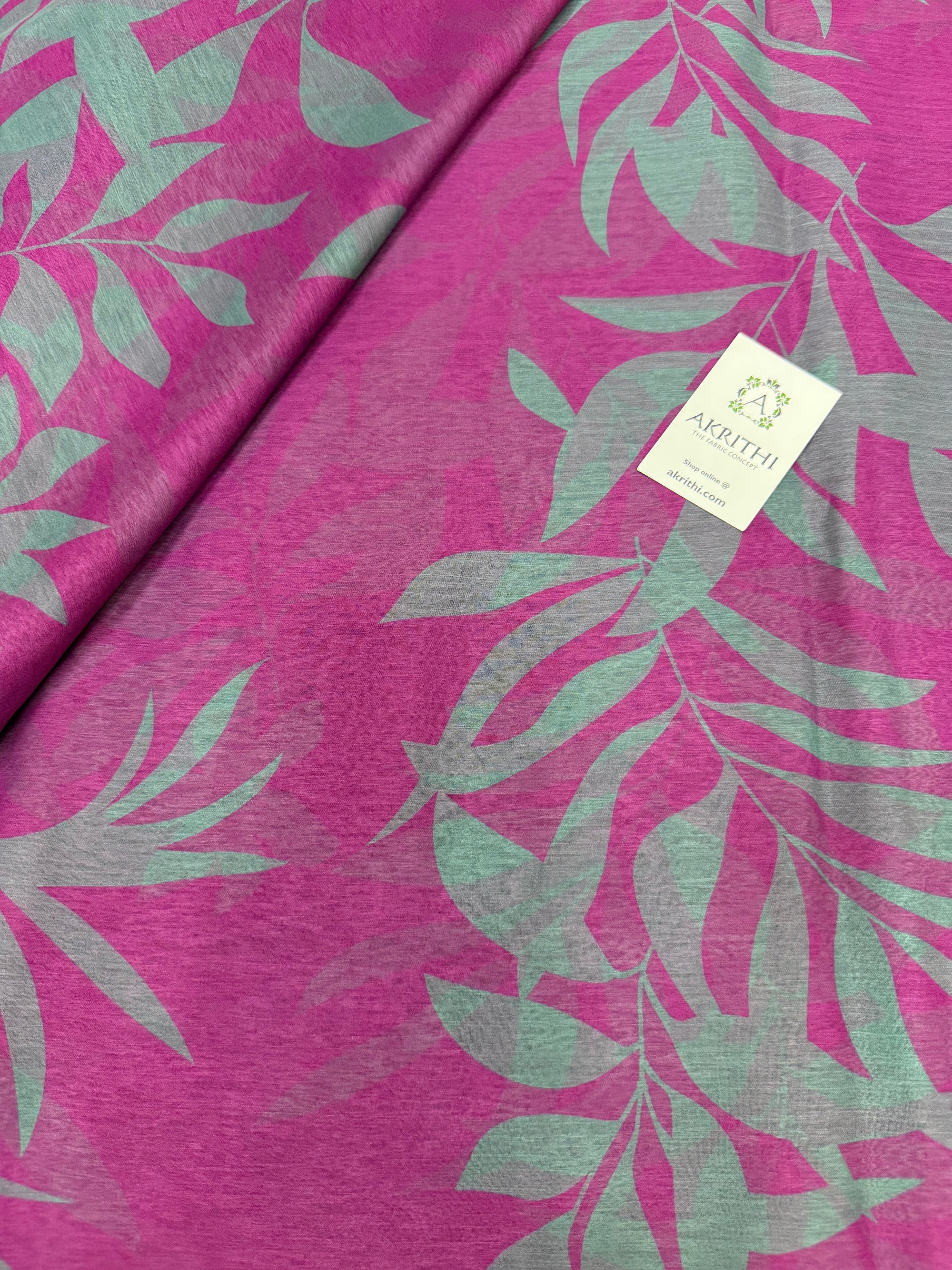 Digital floral printed chiffon fabric