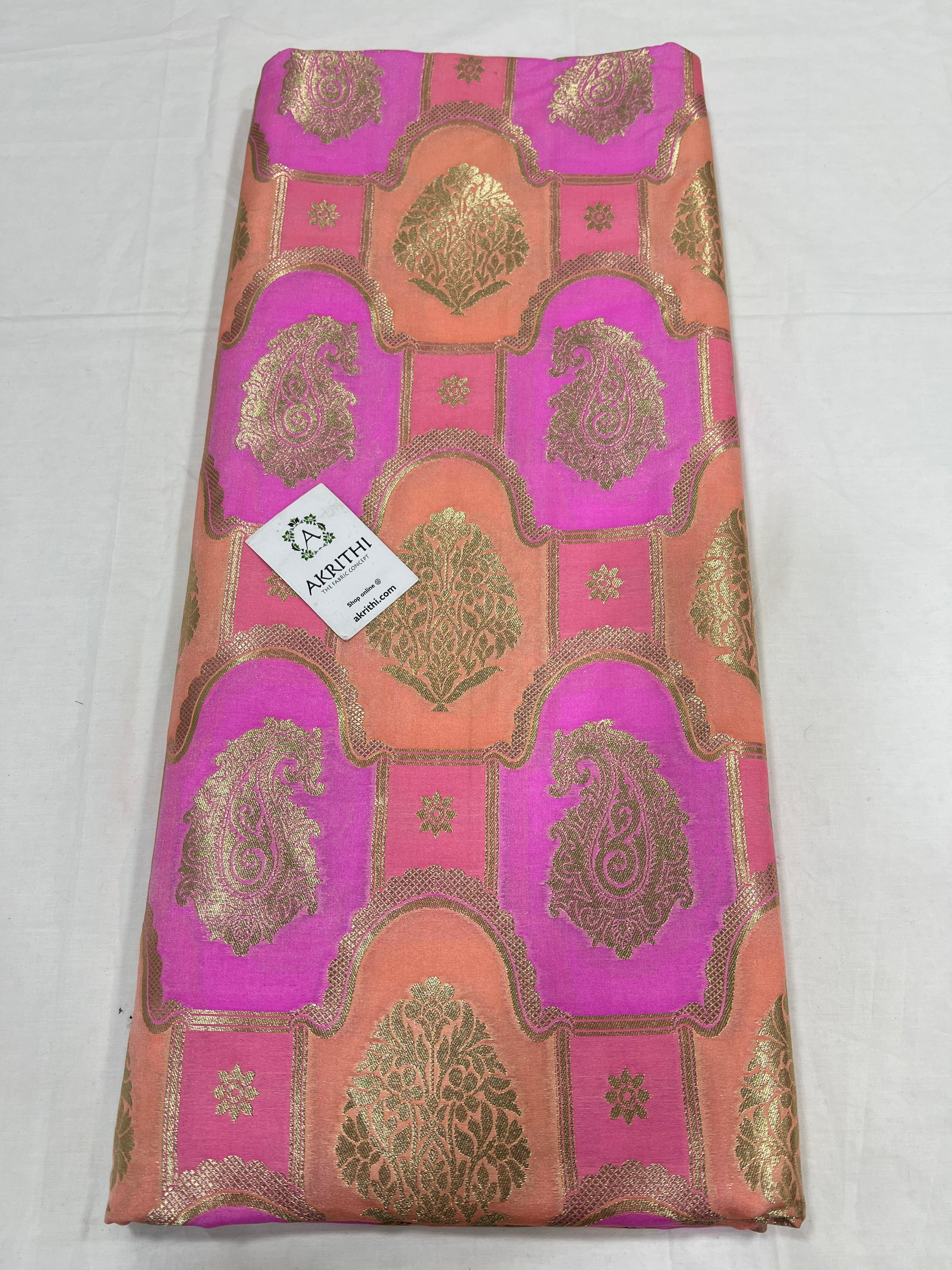 Pure Banarasi brocade fabric