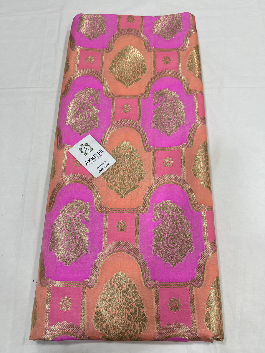 Pure Banarasi brocade fabric