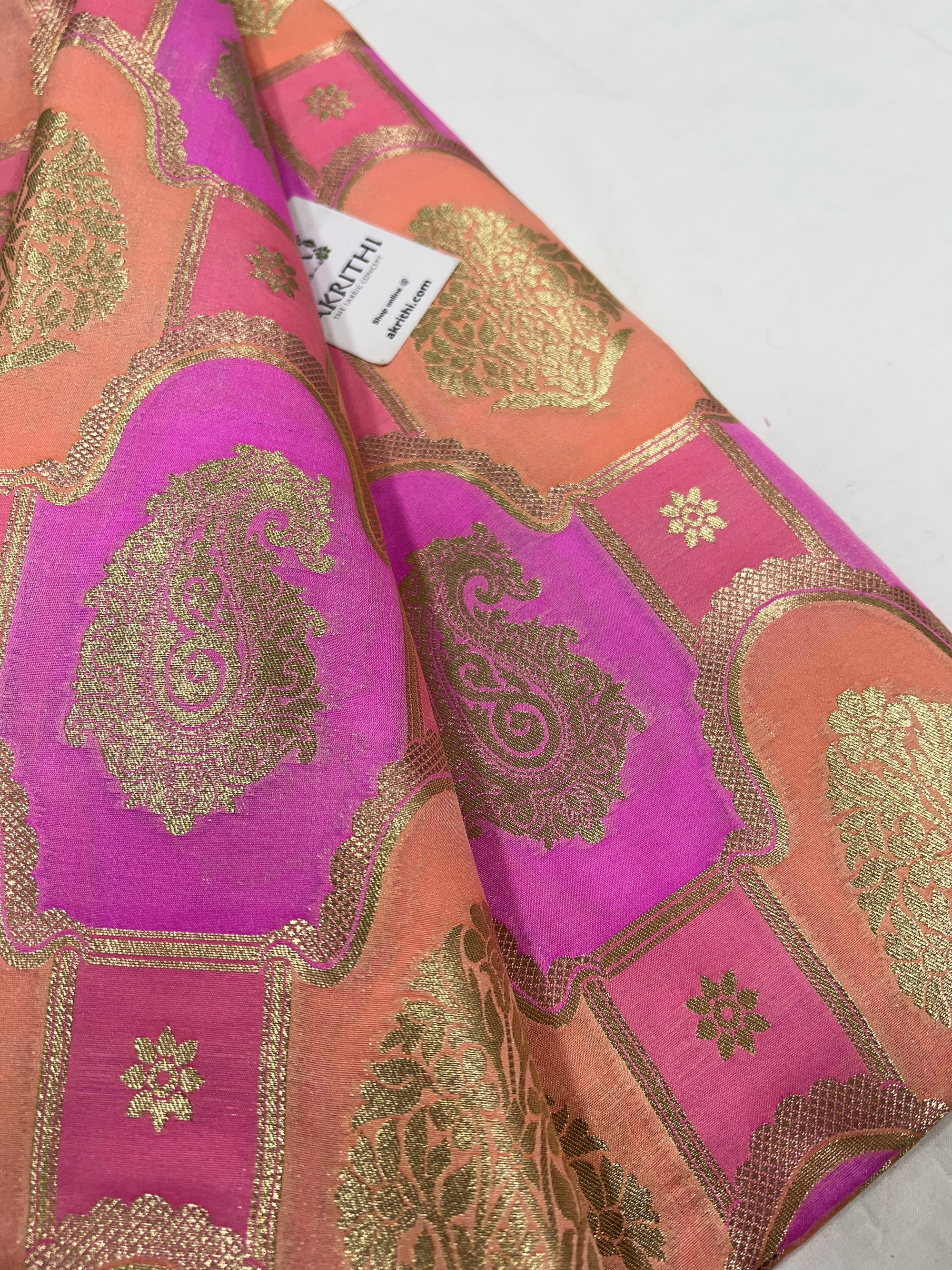 Pure Banarasi brocade fabric