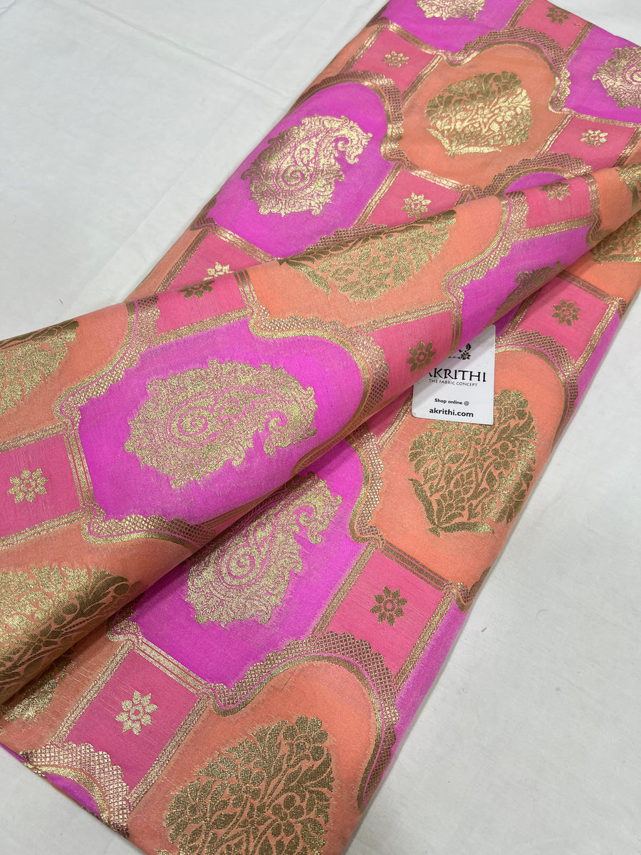 Pure Banarasi brocade fabric