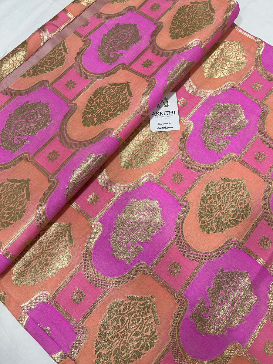 Pure Banarasi brocade fabric