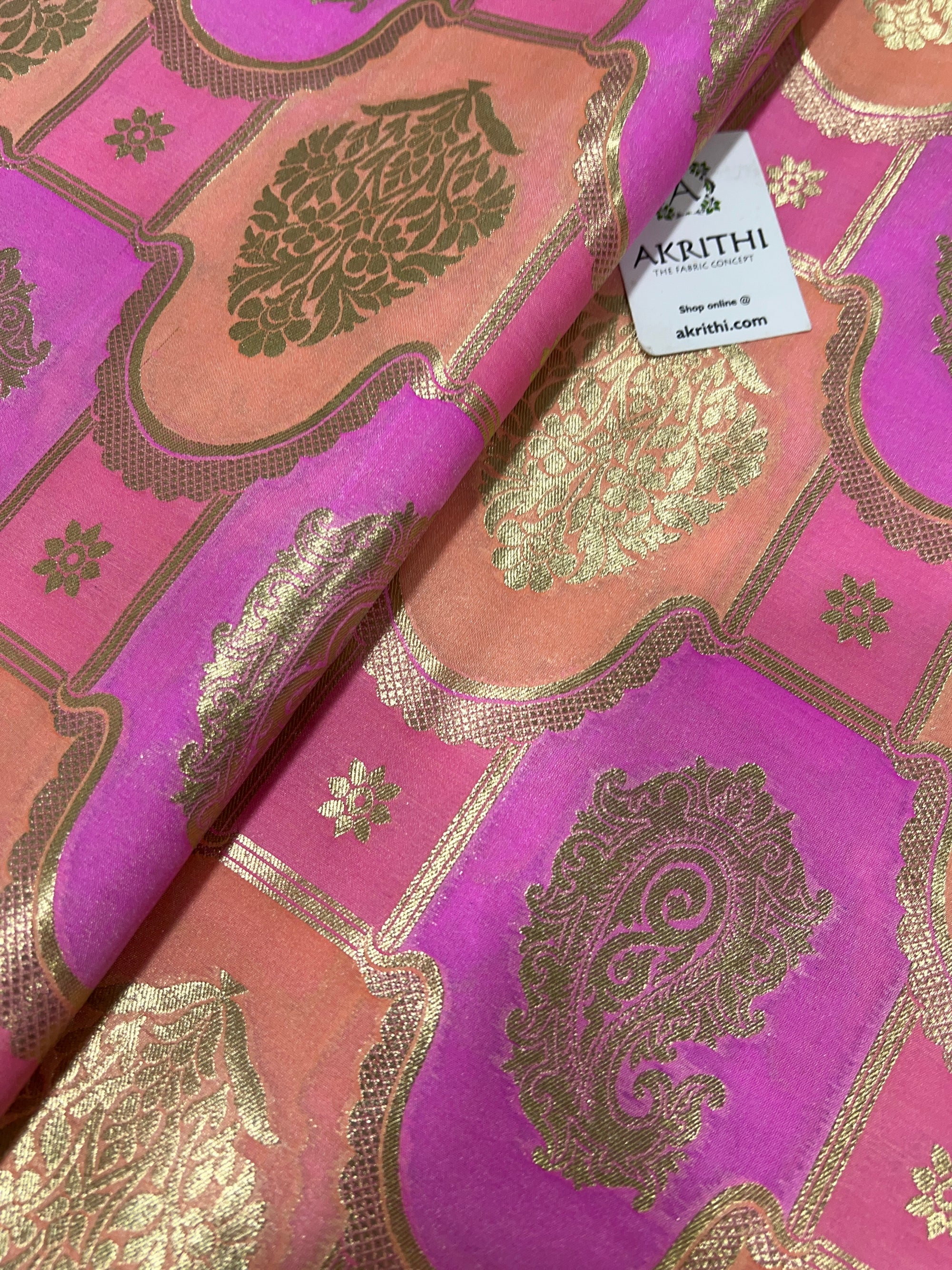 Pure Banarasi brocade fabric