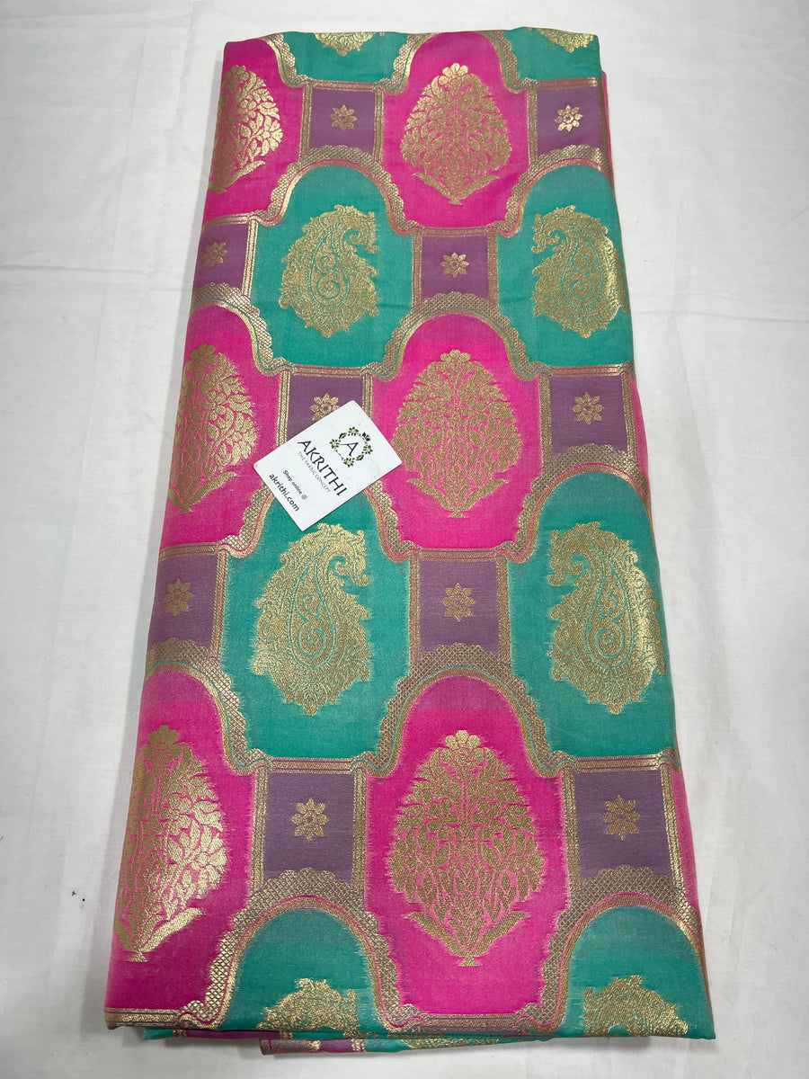 Pure Banarasi brocade fabric