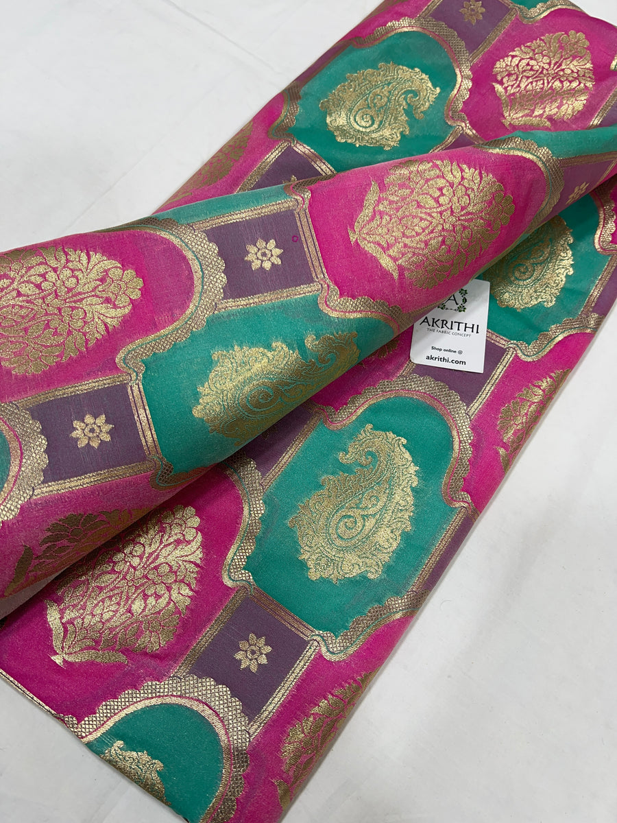 Pure Banarasi brocade fabric