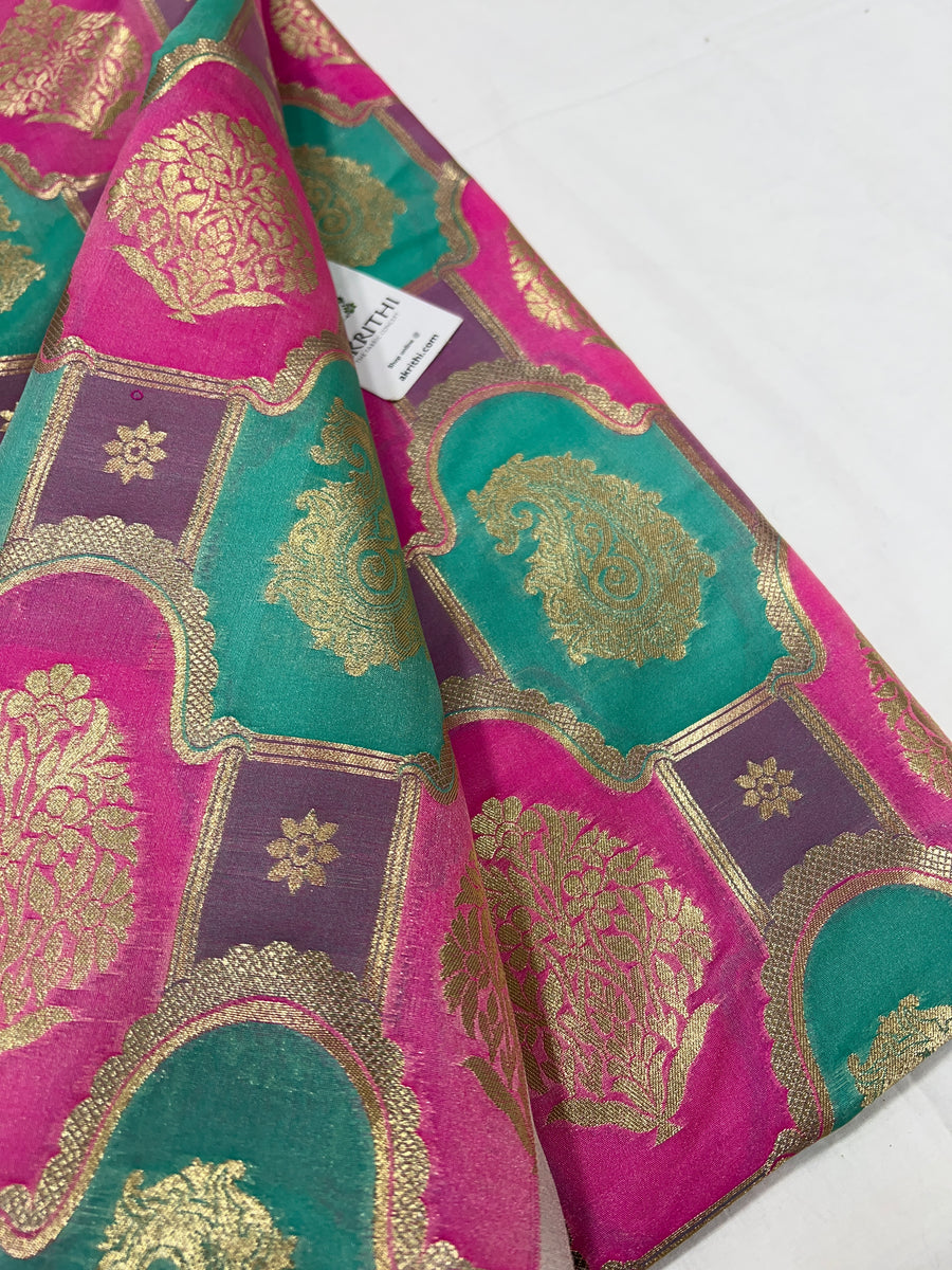 Pure Banarasi brocade fabric