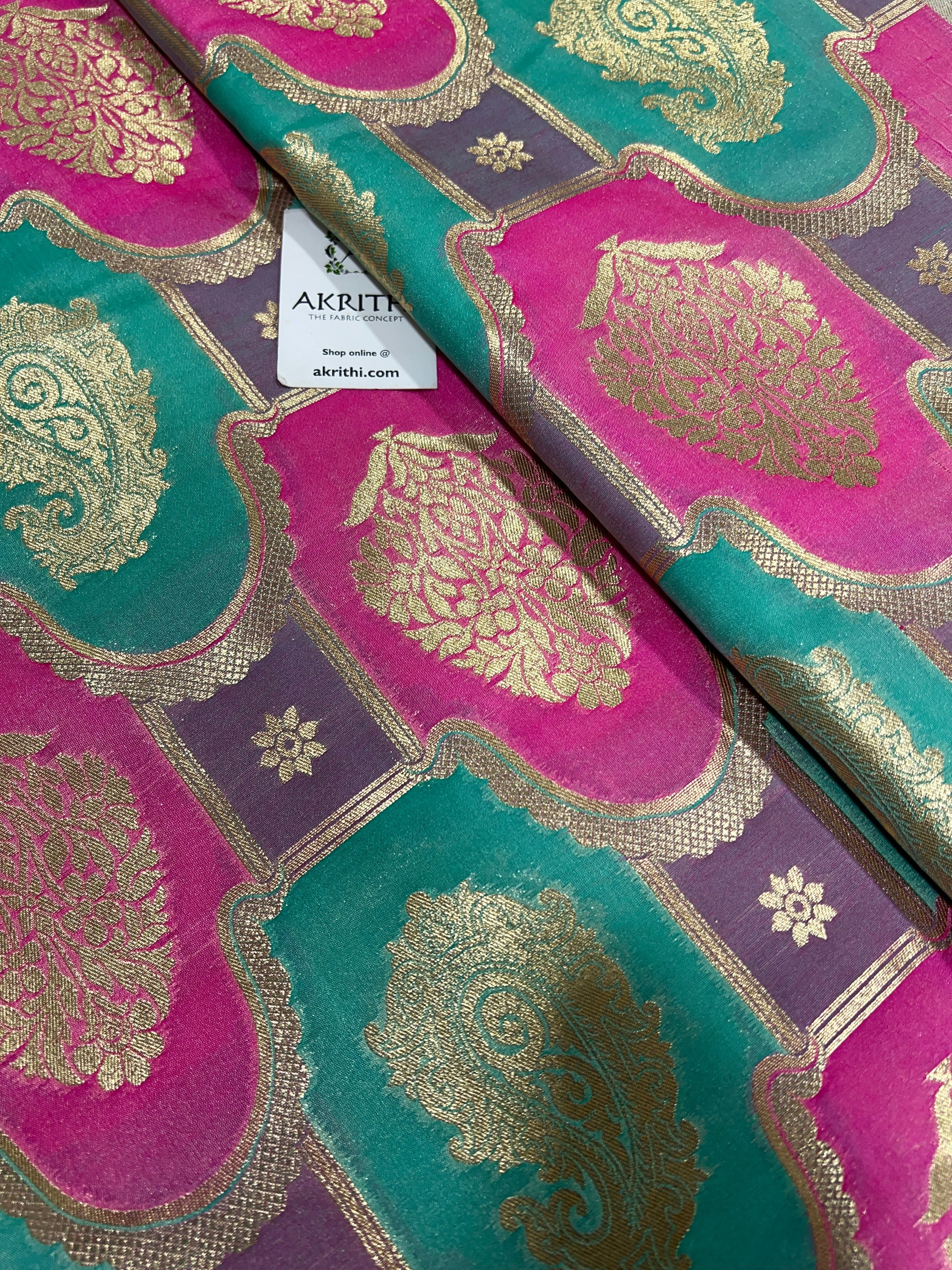 Pure Banarasi brocade fabric