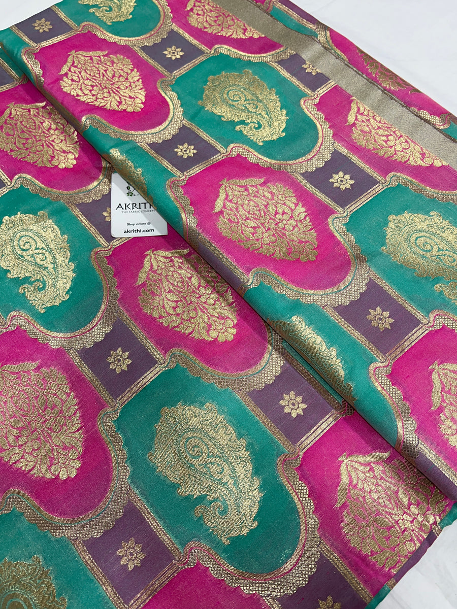 Pure Banarasi brocade fabric