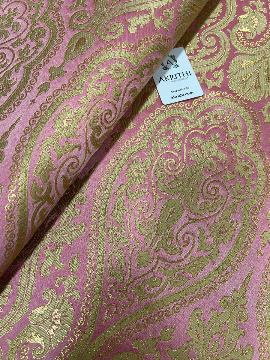 Pure Banarasi brocade fabric