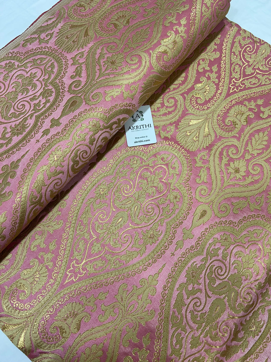 Pure Banarasi brocade fabric