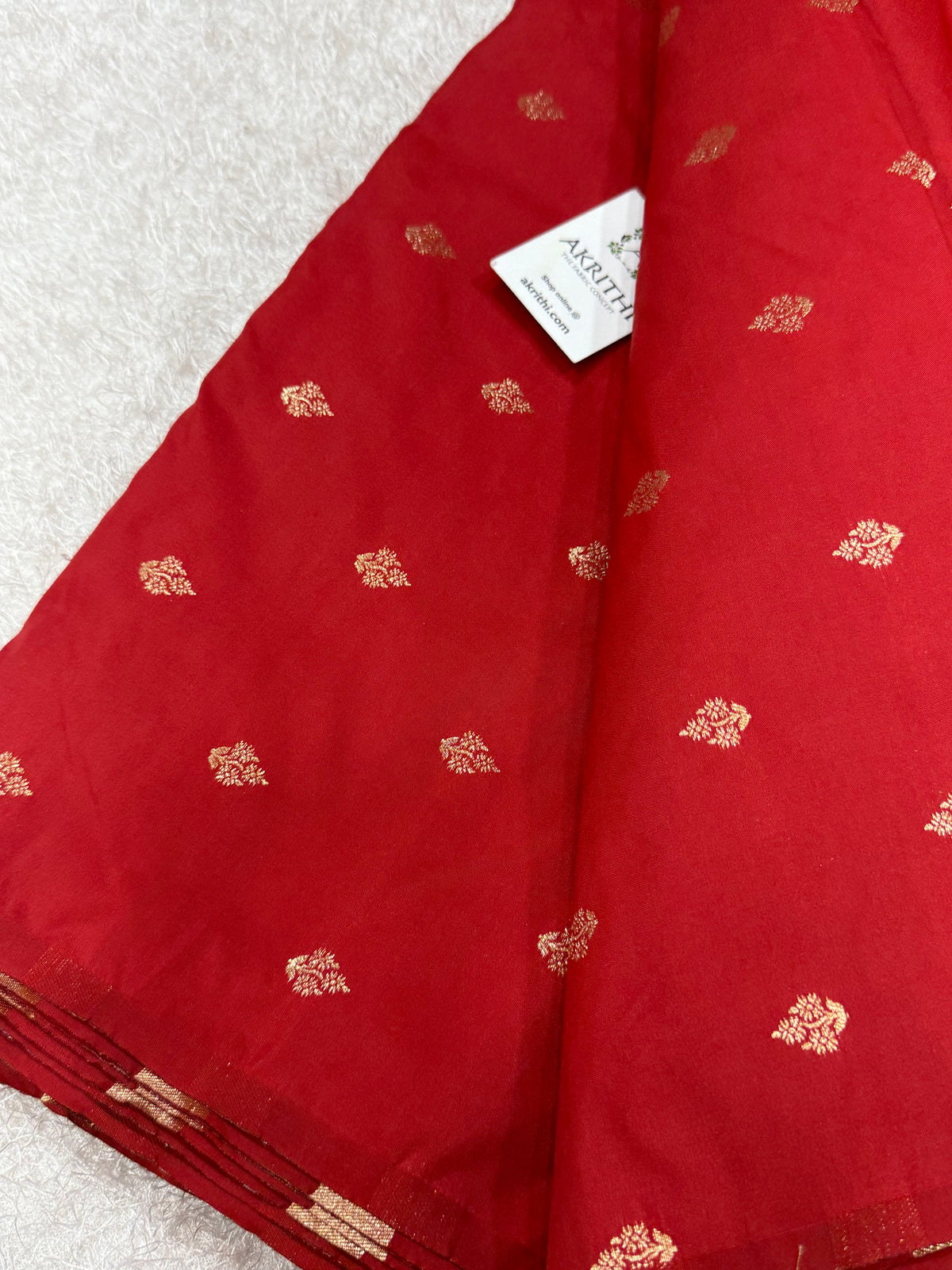 Semi Banarasi silk fabric