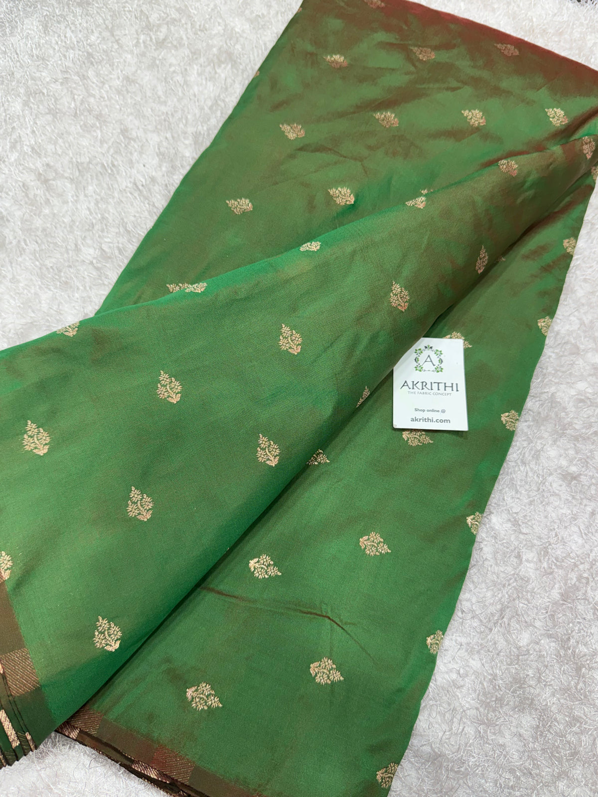 Semi Banarasi silk fabric