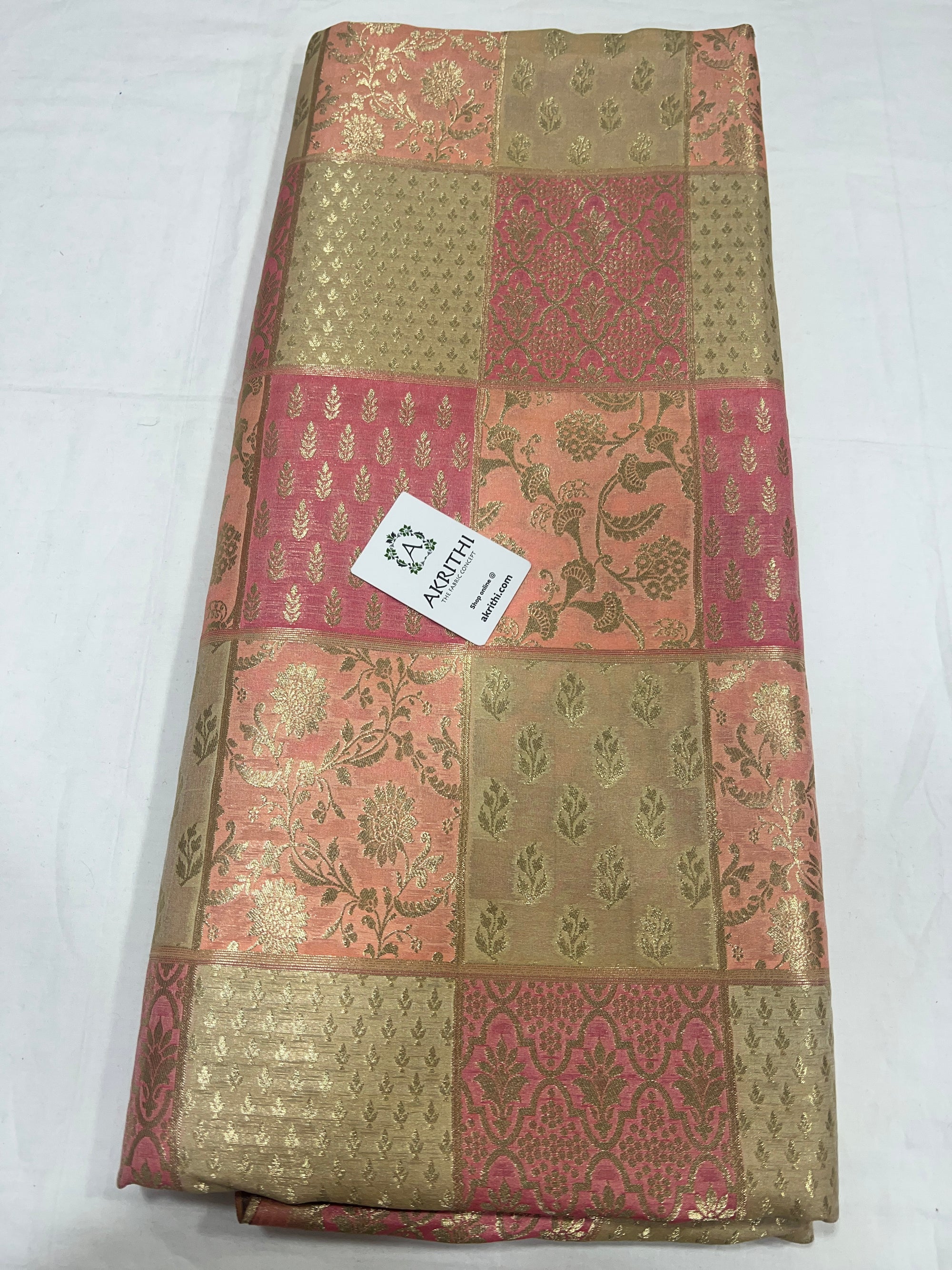 Pure Banarasi brocade fabric