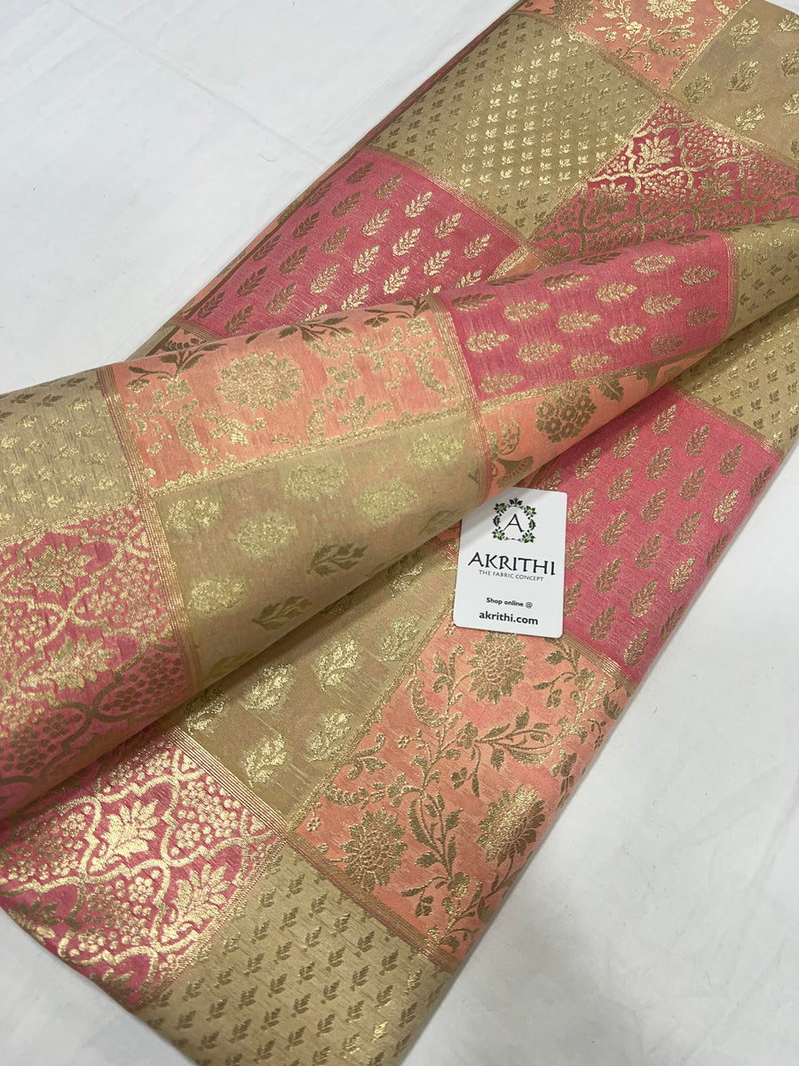 Pure Banarasi brocade fabric