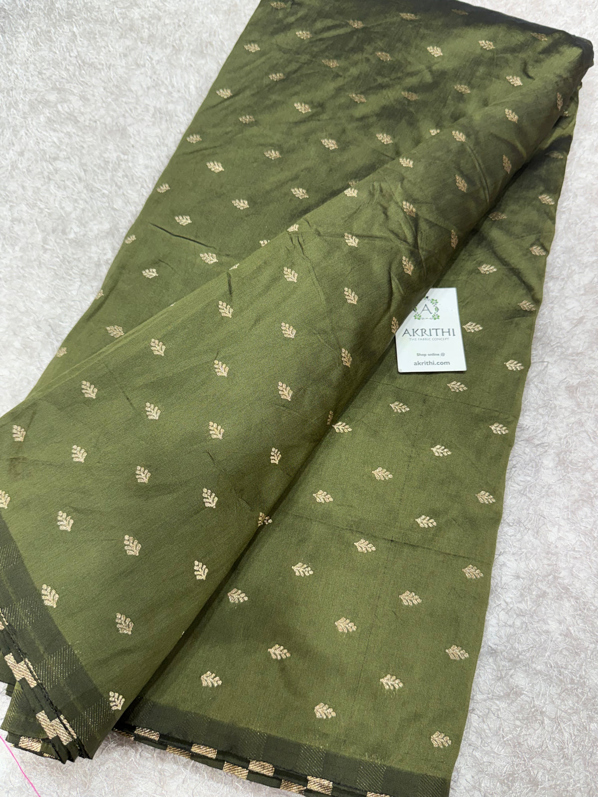 Semi Banarasi silk fabric