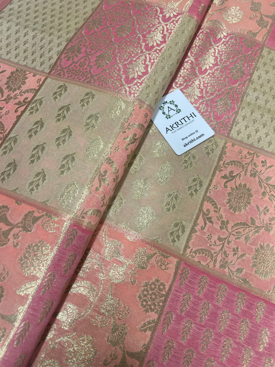 Pure Banarasi brocade fabric