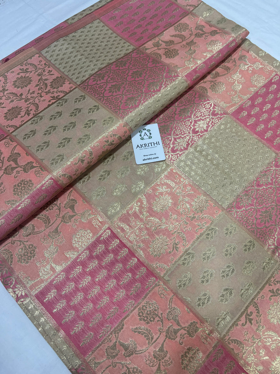 Pure Banarasi brocade fabric