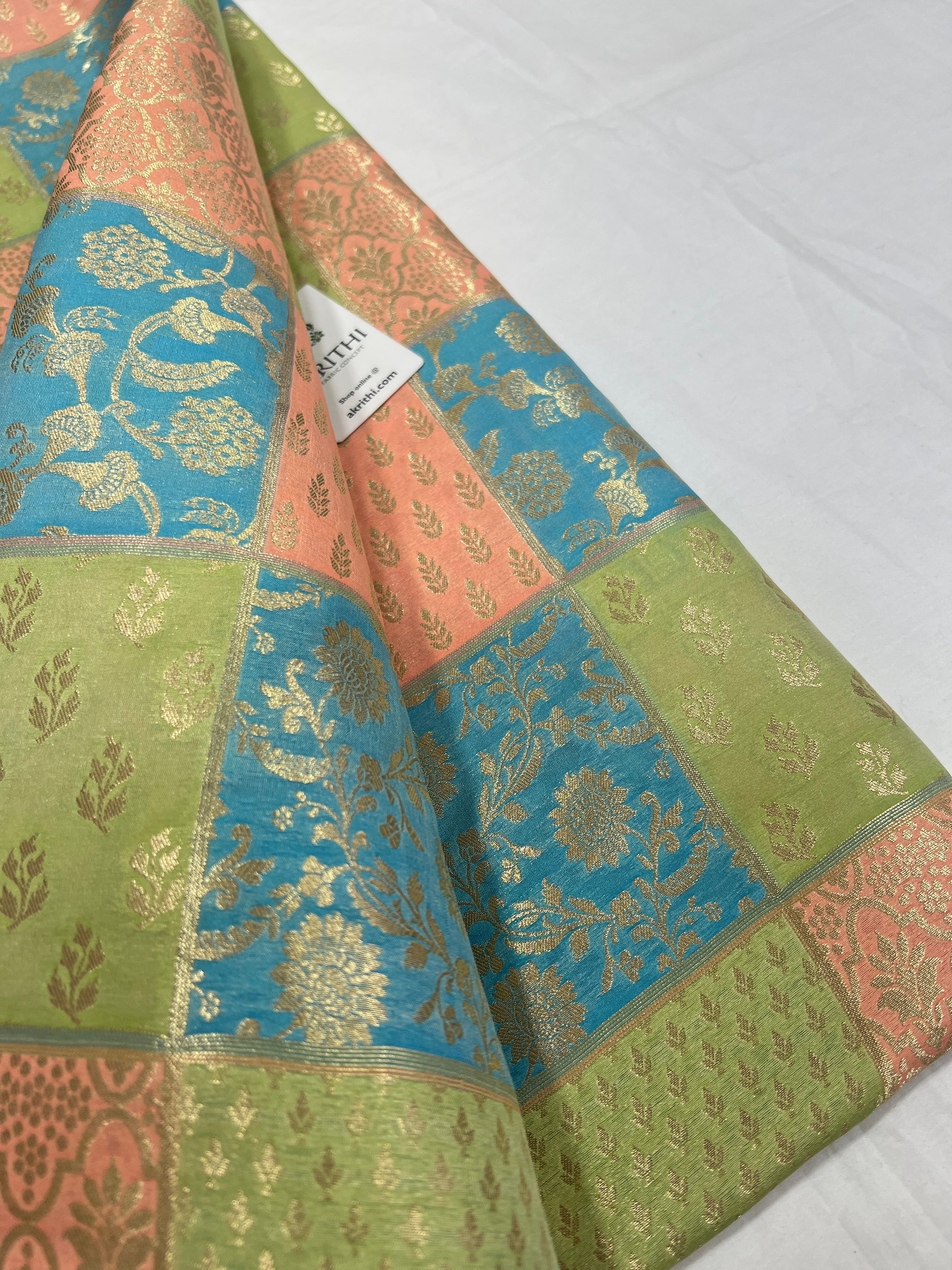 Pure Banarasi brocade fabric